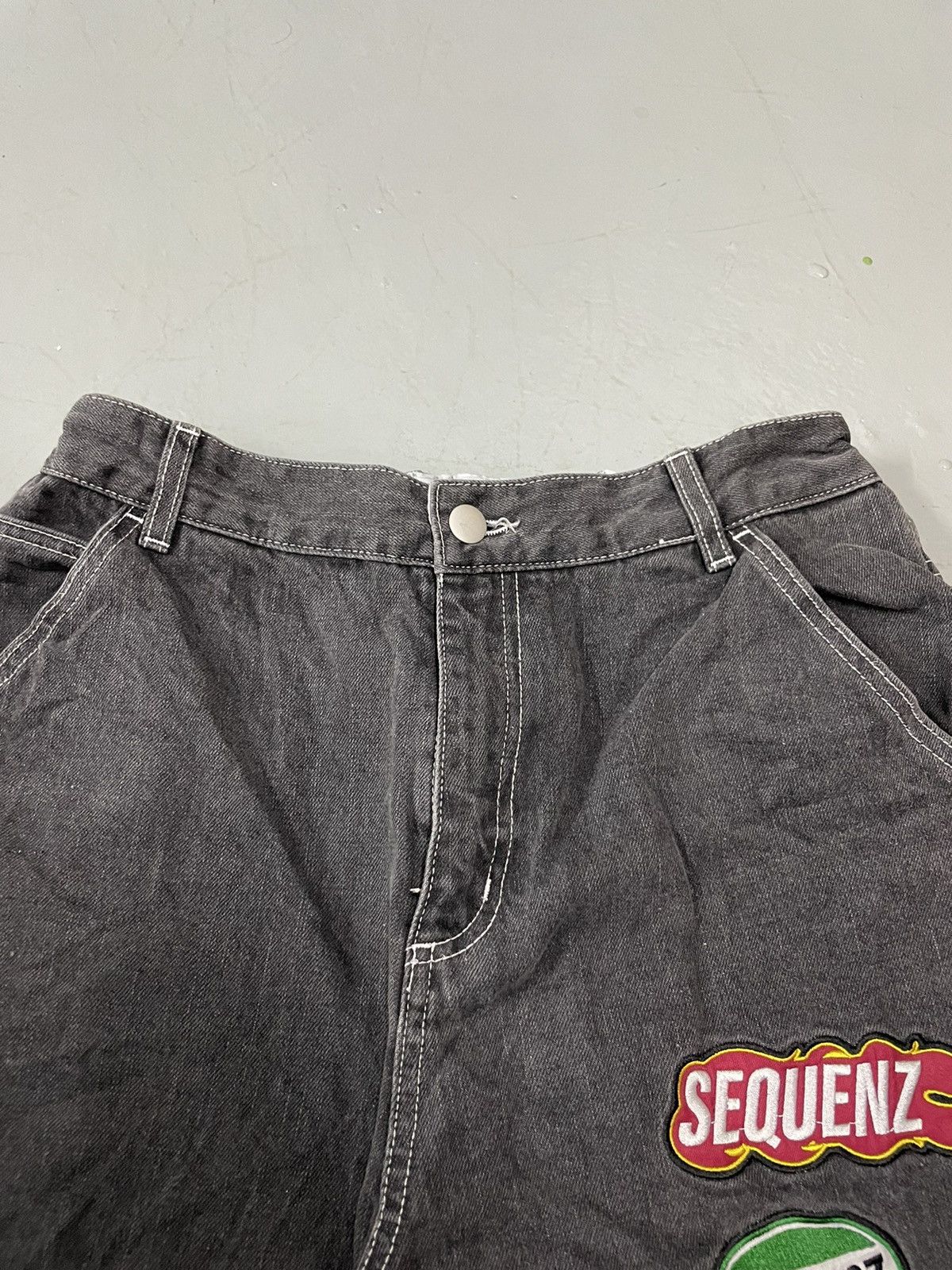 Vintage Sequenz Y2k Denim Baggy Pants Size US 34 / EU 50 - 6 Thumbnail