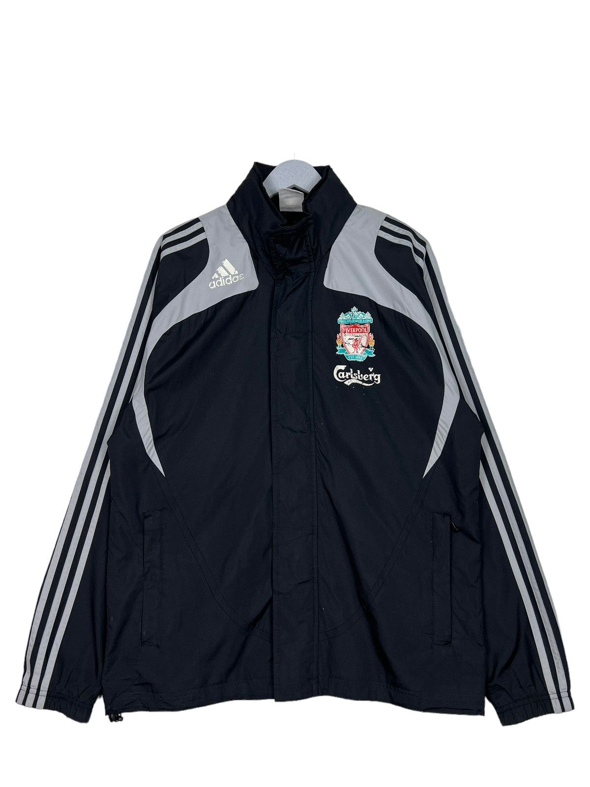 Adidas Y2K LIVERPOOL ADIDAS TRAINER JACKET Size US S / EU 44-46 / 1 - 2 Thumbnail