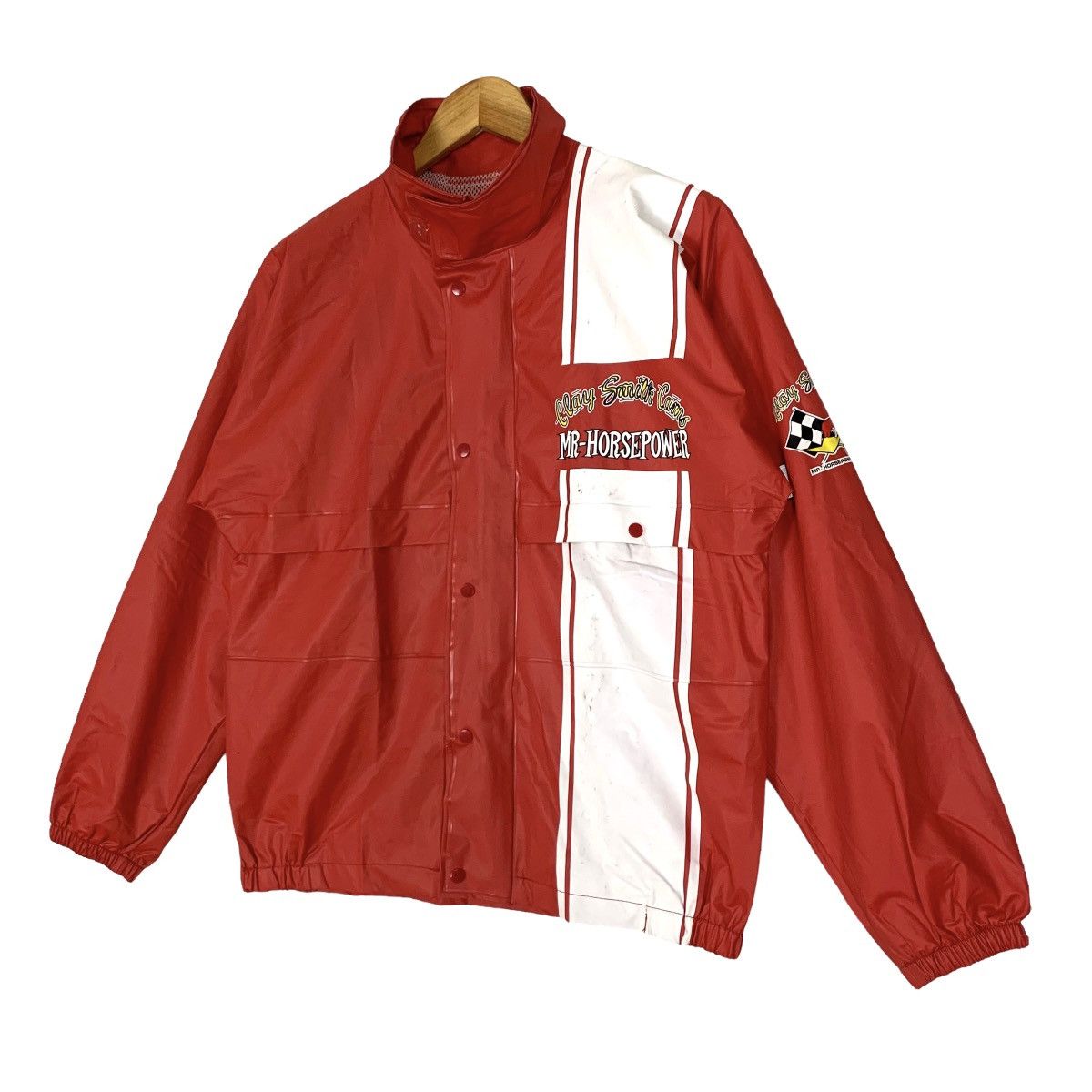 Sports Specialties Vintage 90s Clay Smith Cams Mr Horsepower Windbreaker Jacket Size US S / EU 44-46 / 1 - 6 Thumbnail