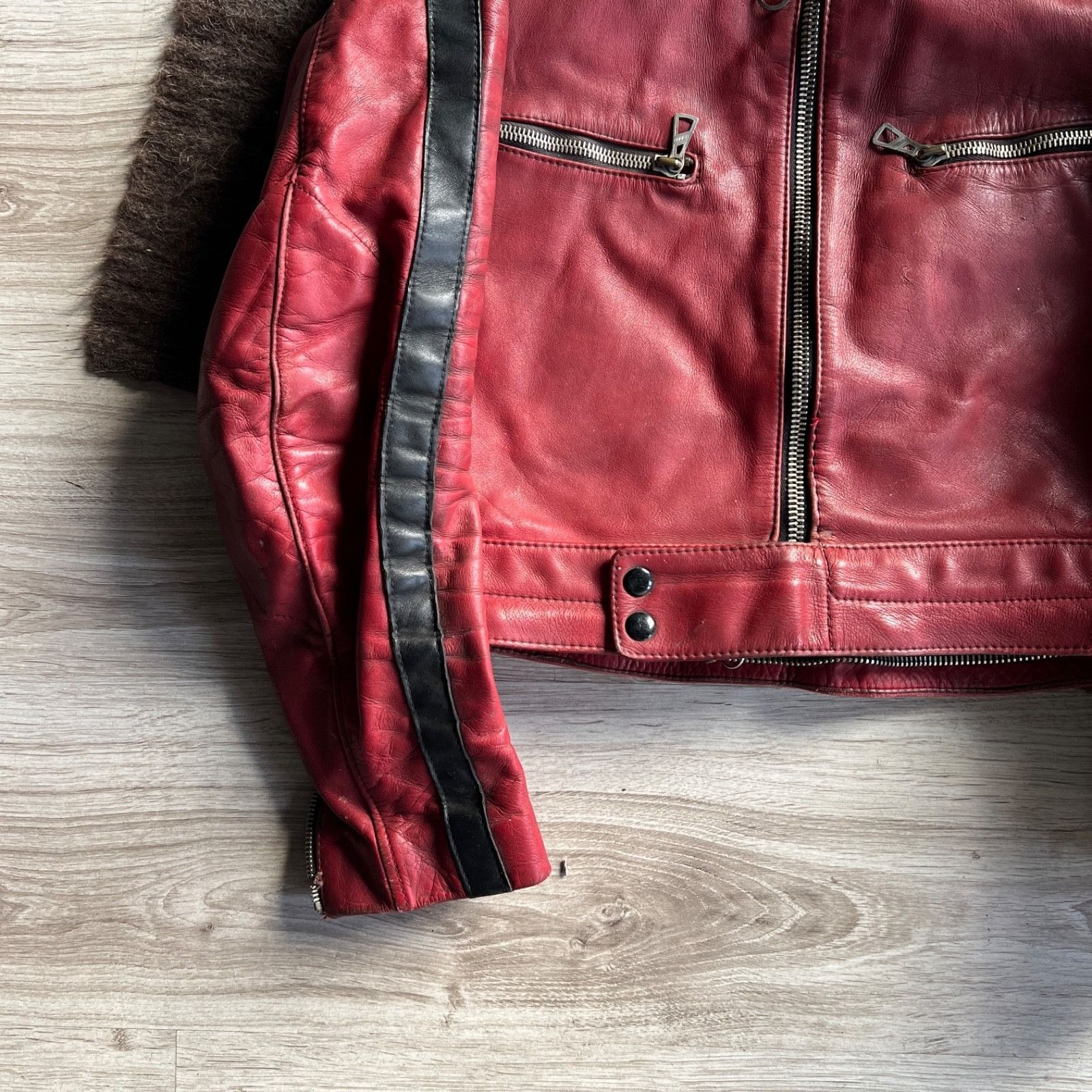Genuine Leather Harro Vintage 70s Leather Motorcycle Jacket 9779AC Size US M / EU 48-50 / 2 - 6 Thumbnail
