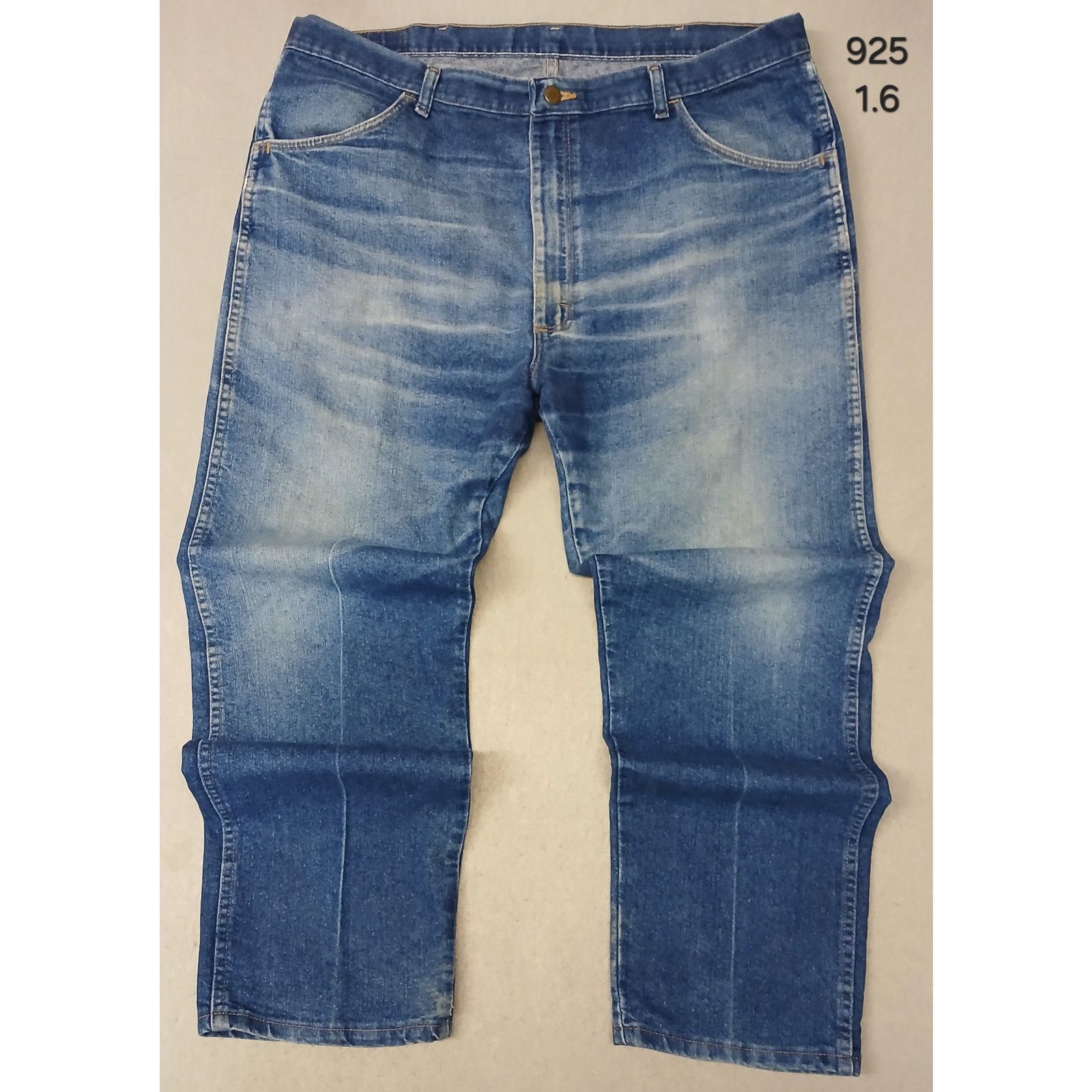 Wrangler Wrangler (40x30) Men's Relaxed Fit Straight Blue Denim Jeans Size US 40 / EU 56 - 1 Thumbnail