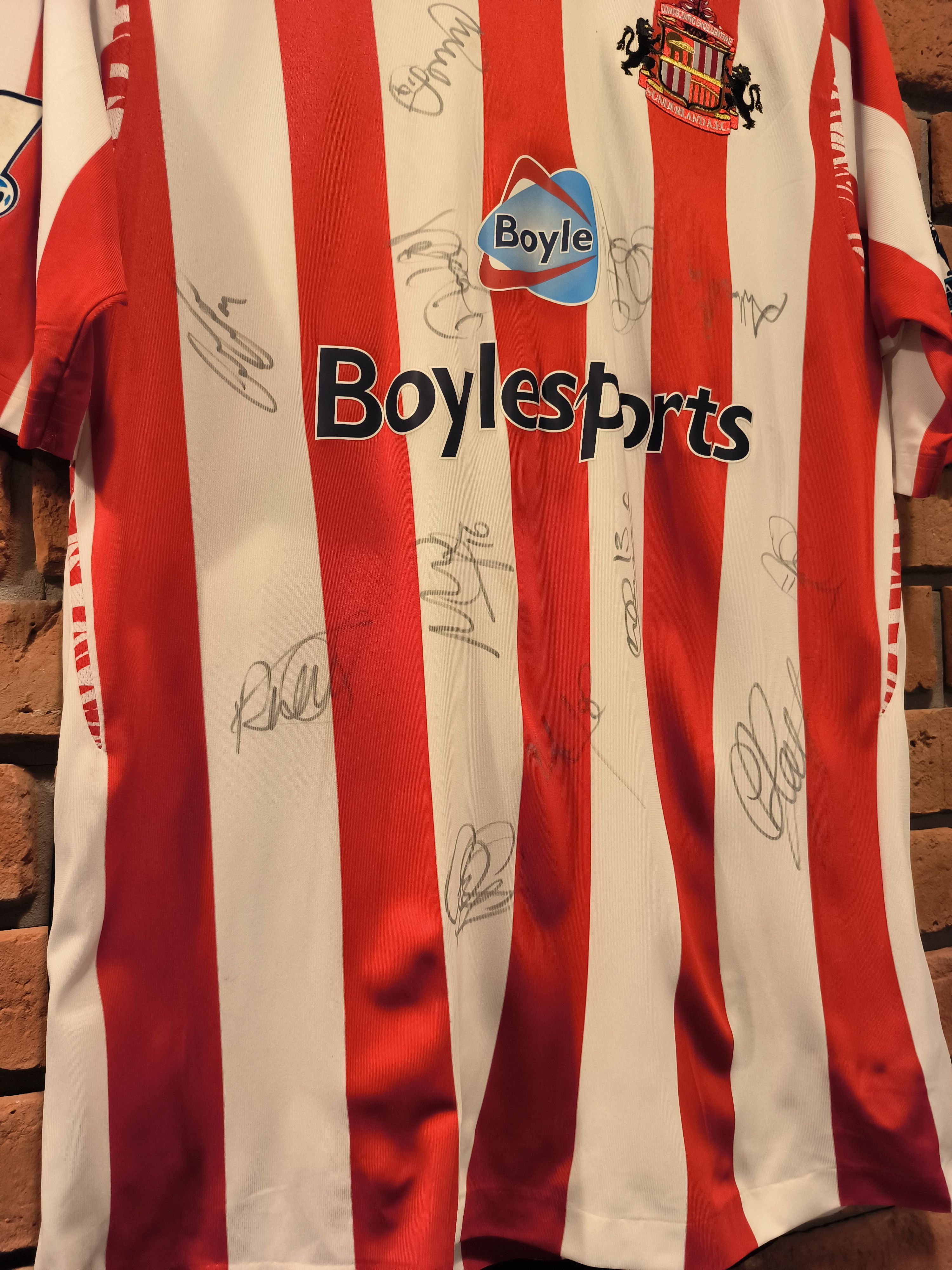 Umbro Umbro Jersey Sunderland FC Shirt Halford #2 Signed Size US XL / EU 56 / 4 - 6 Thumbnail