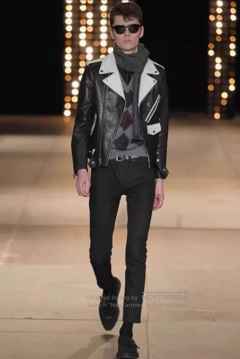 Saint Laurent Paris Saint Laurent Paris Motorcycle Leather Jacket Size US M / EU 48-50 / 2 - 6 Thumbnail
