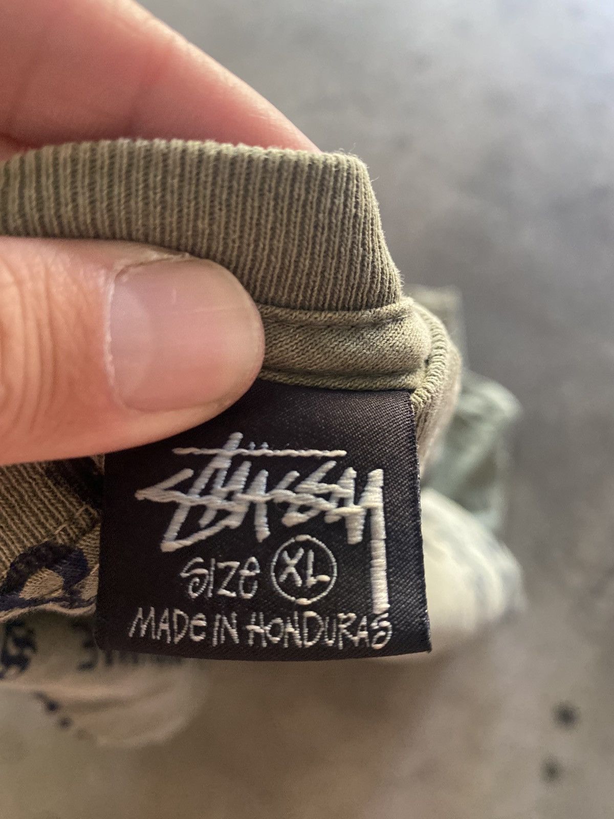Stussy Stussy Location Tee Pigment Dyed Olive Size US XL / EU 56 / 4 - 2 Thumbnail