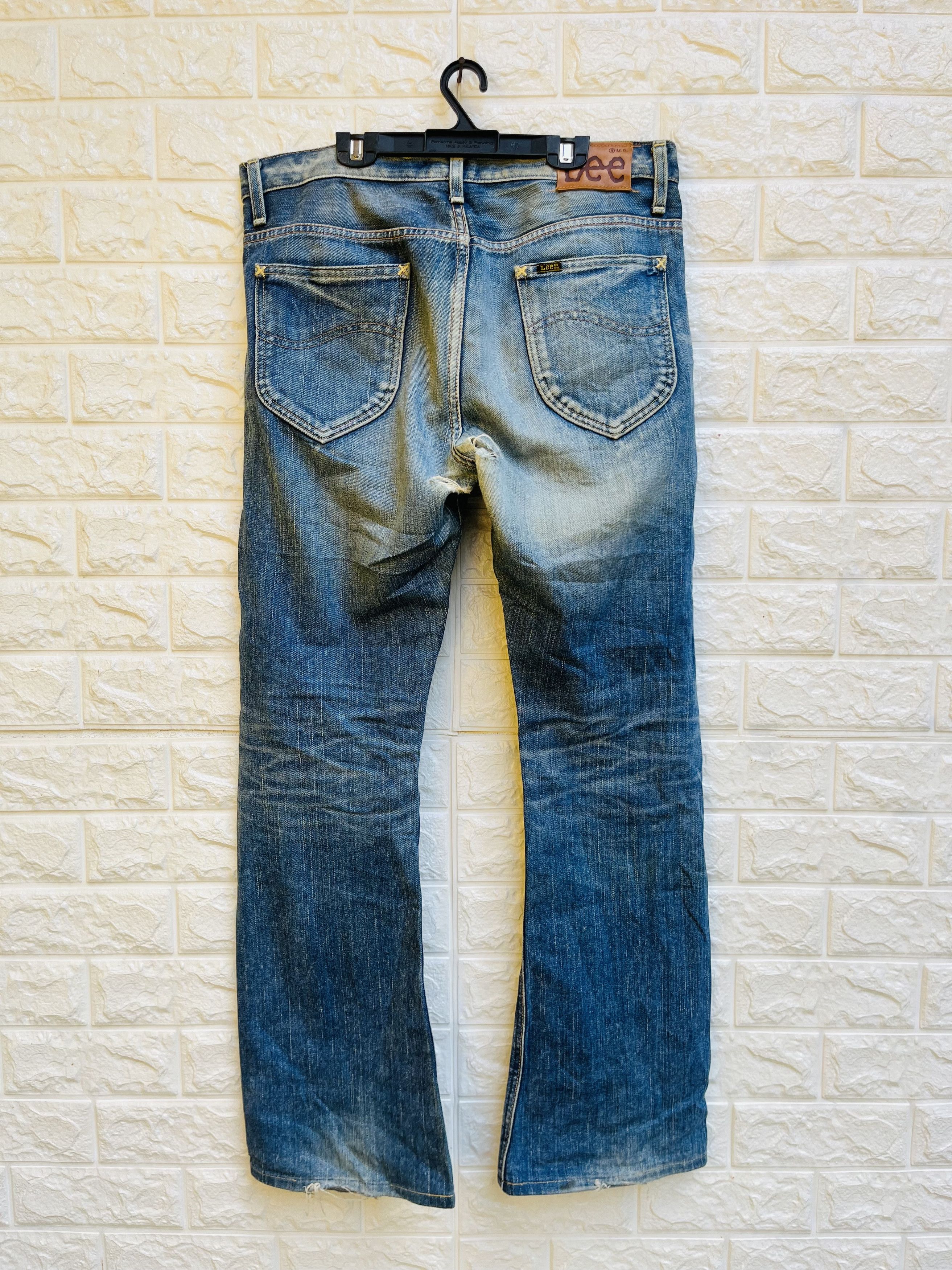 Japanese Brand × Lee × Vintage Vintage LEE 80s Distressed Japan Reproduction Fashion Style Size US 33 - 2 Thumbnail