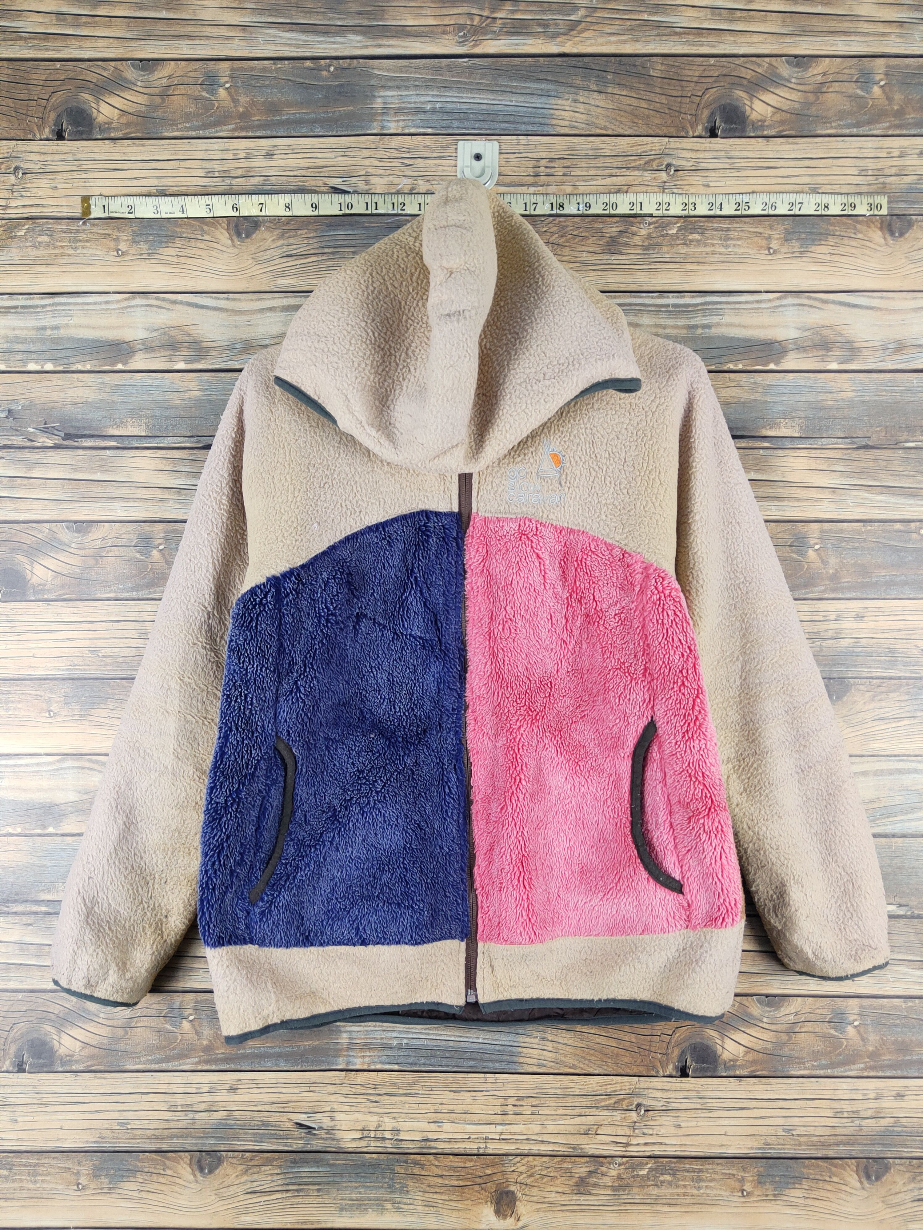 go slow caravan Go Slow Caravan Brown fleece Fur Faux Hoodie Sweaters #W2055 Size US S / EU 44-46 / 1 - 1 Thumbnail