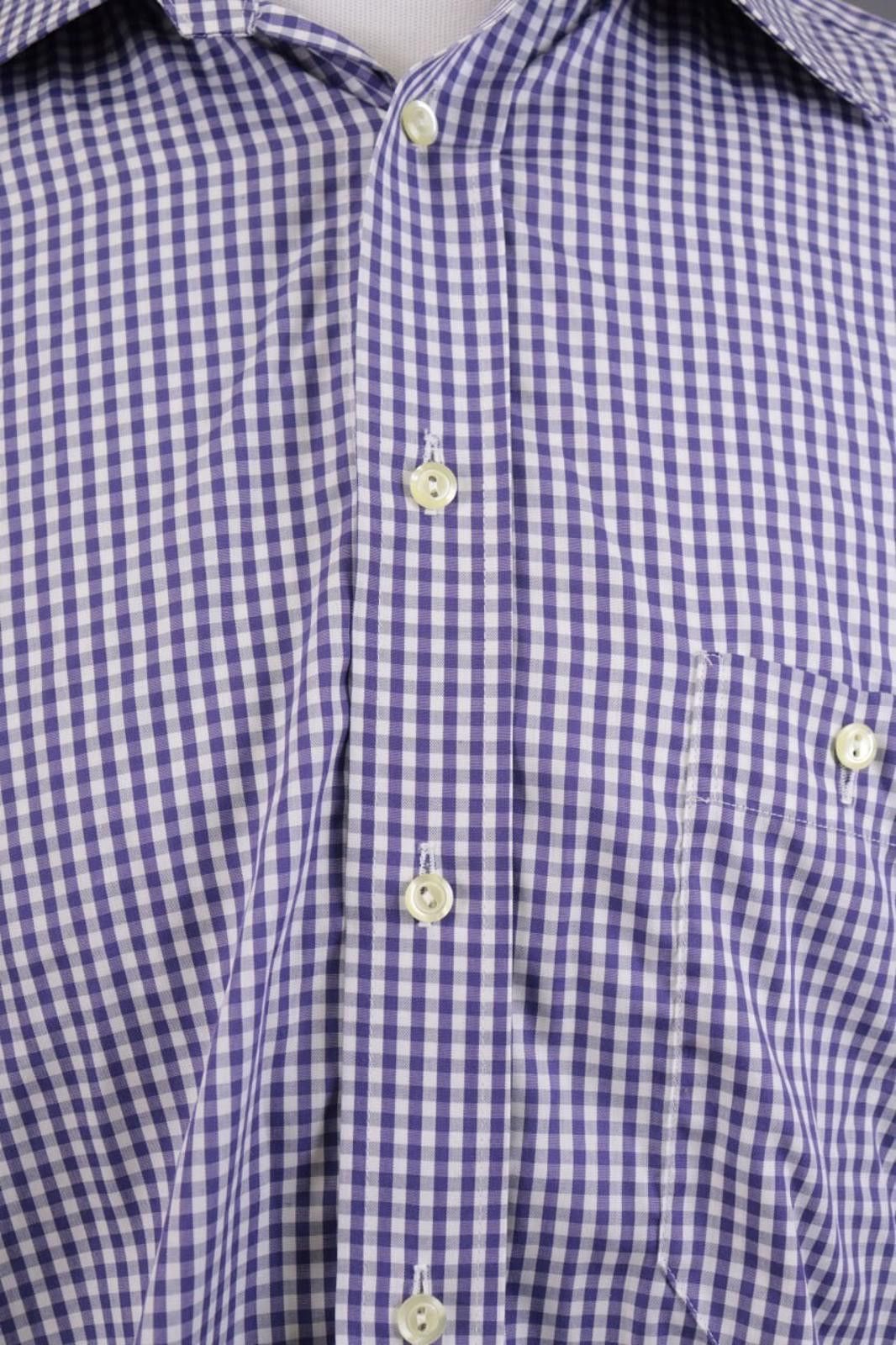 Eton Vintage Eton Sweden Blue Check Button Down Shirt Size 16 41 Size US M / EU 48-50 / 2 - 7 Thumbnail