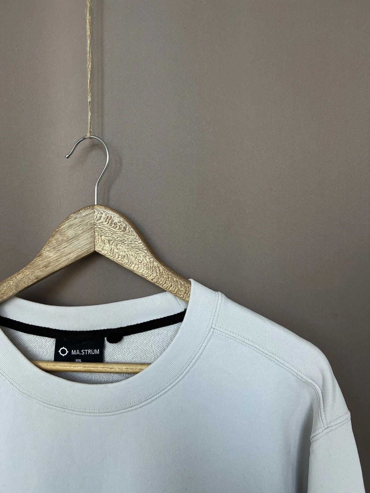 MA.STRUM Ma Strum White Sweatshirt Mens Size XXL Cotton Sweater Size US XXL / EU 58 / 5 - 6 Thumbnail