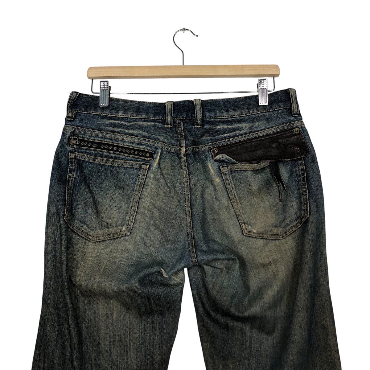 Japanese Brand Monsieur Nicole Vintage Distressed Denim Rare Fade Size 34" / US 12 / IT 48 - 10 Thumbnail