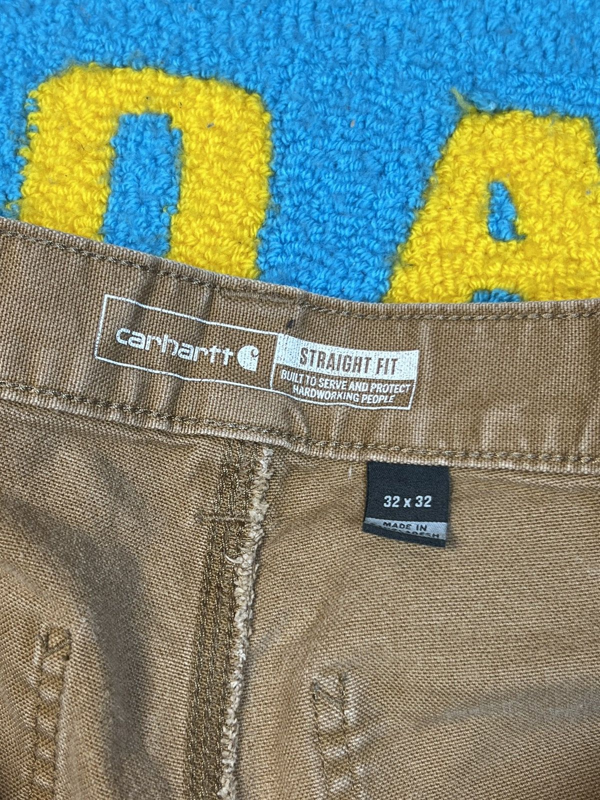 Carhartt × Vintage Vintage Carhartt Double Knee Straight Fit Brown Cargo Pants Size US 32 / EU 48 - 15 Thumbnail