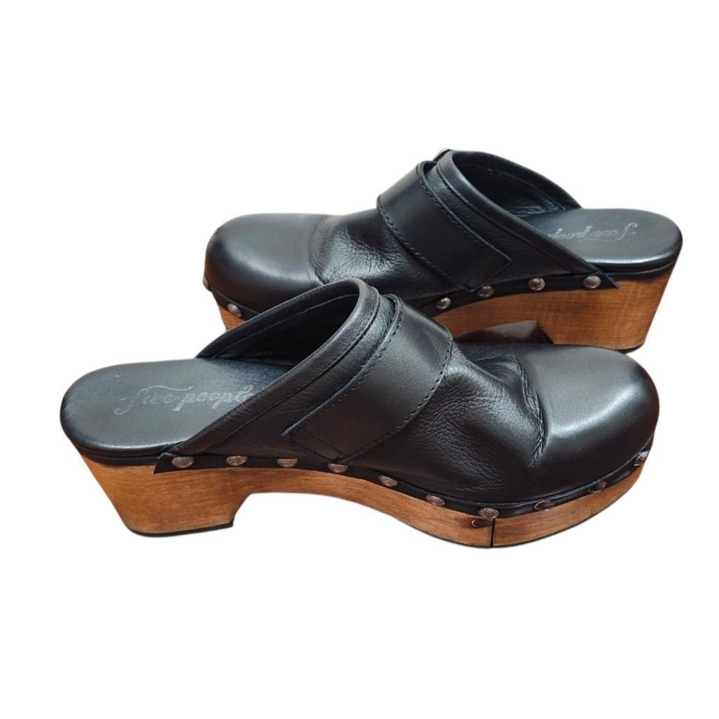 Free People Free People Culver City Clog Black Leather Studs EU 40 US 10 Size US 10 / IT 40 - 9 Thumbnail