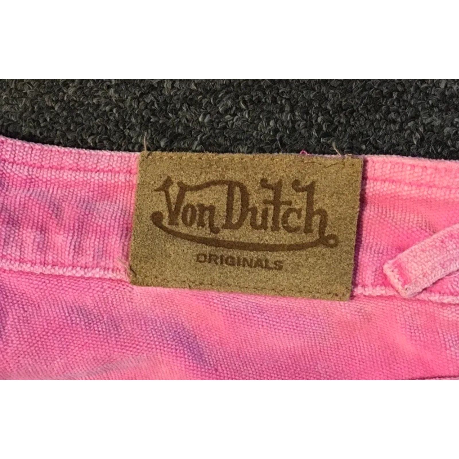 Vintage VINTAGE Hollywood Von Dutch Faded Low Rise Flared Pants 30 Women Pink USA 80s 90s Grunge Rockabilly Fashion Designer Belted Shoes? Size 30" / US 8 / IT 44 - 3 Thumbnail