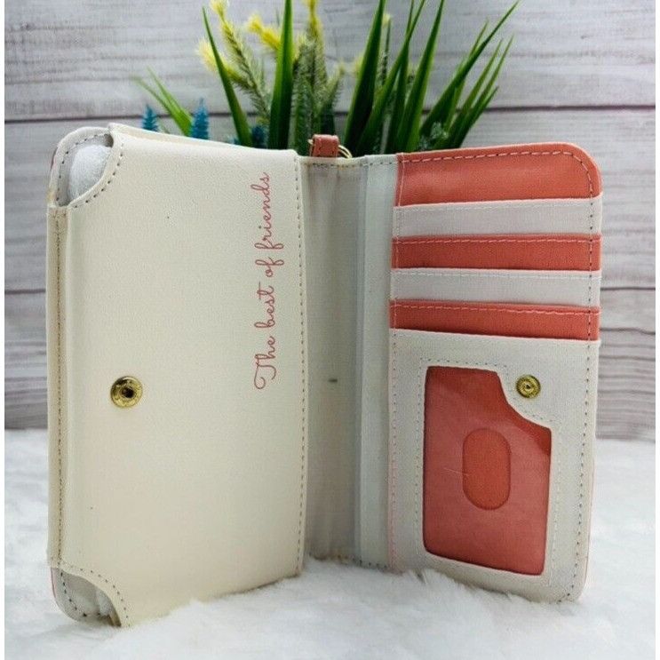 Disney Loungefly Disney Best Friends Stripe Tech Wallet Book Phone Size ONE SIZE - 4 Thumbnail