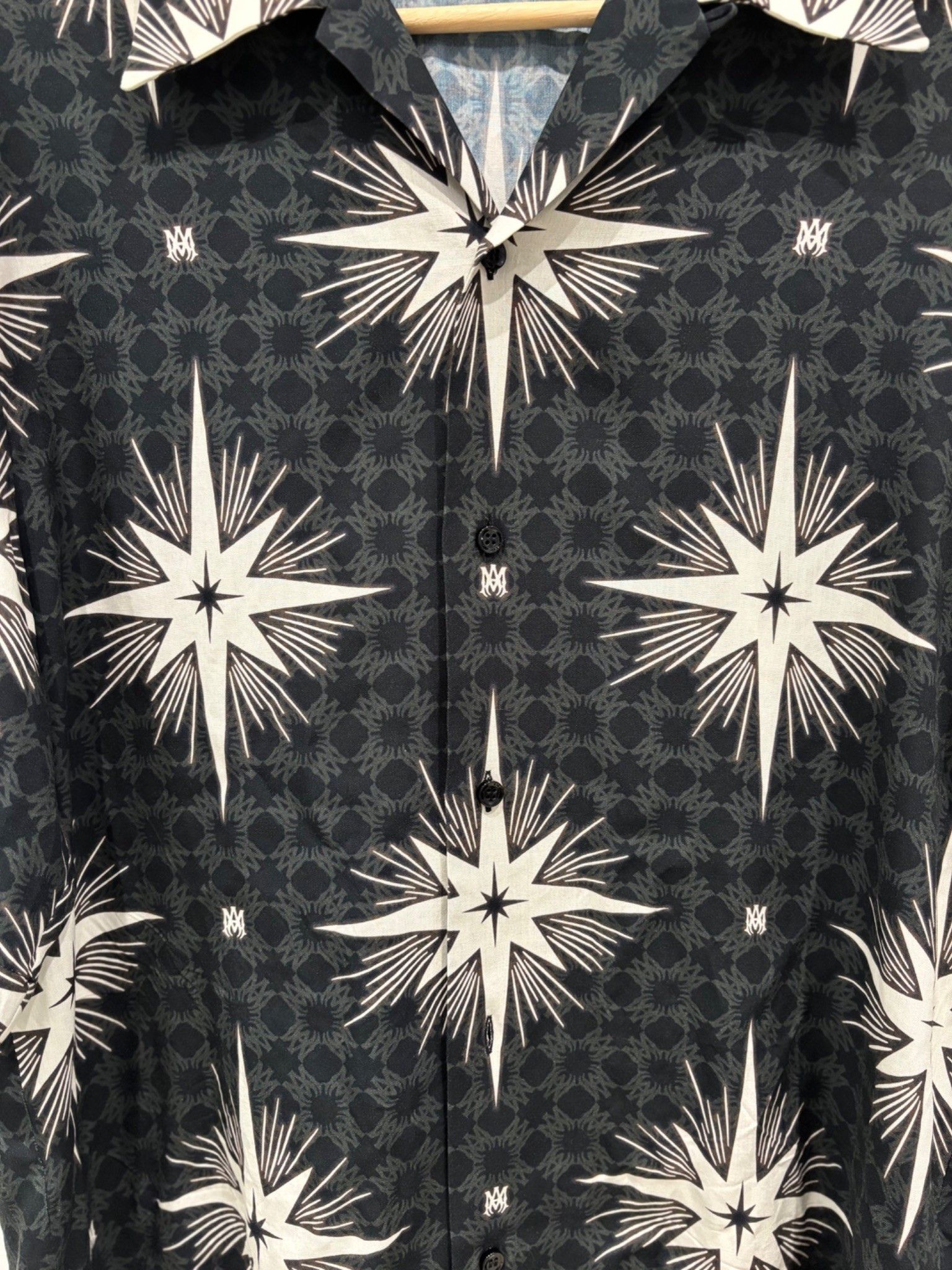 Amiri Amiri Starburst Camp Shirt Size US M / EU 48-50 / 2 - 2 Thumbnail