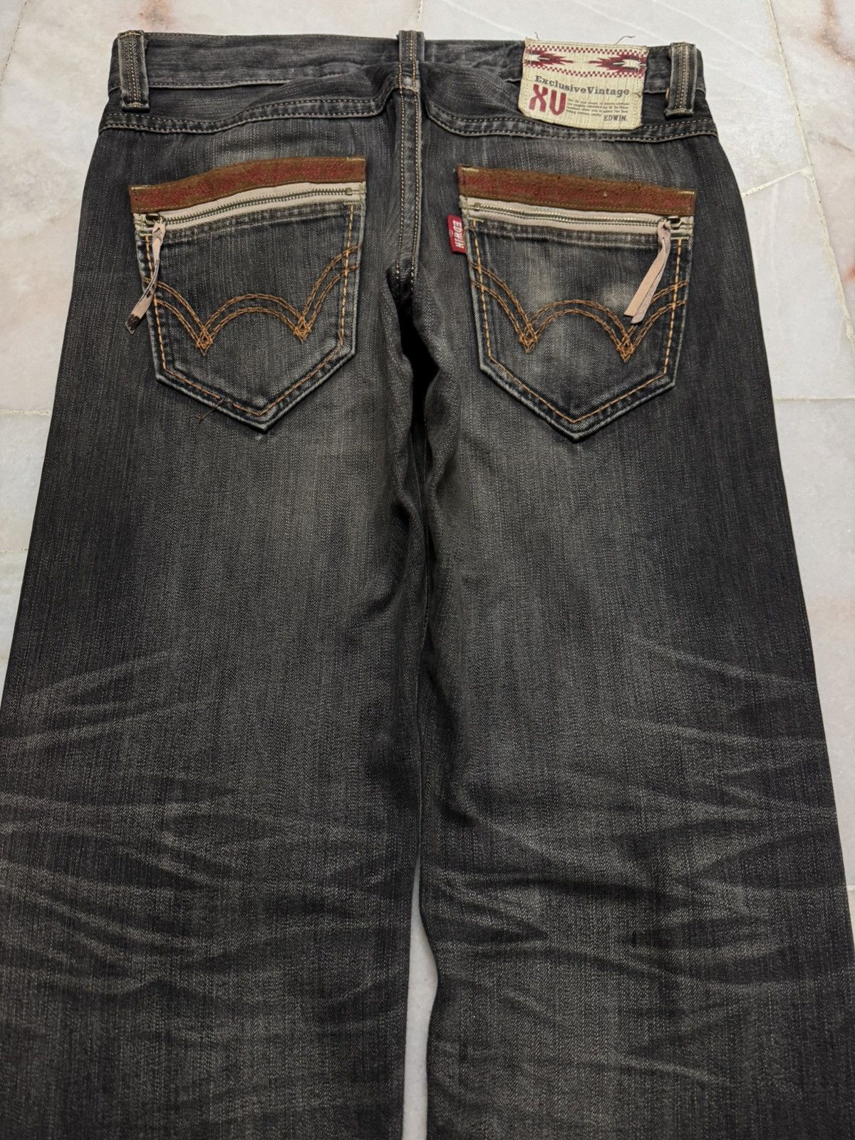 Japanese Brand 90's Vintage Japanese Faded Distressed Black Jeans Size US 34 / EU 50 - 11 Thumbnail