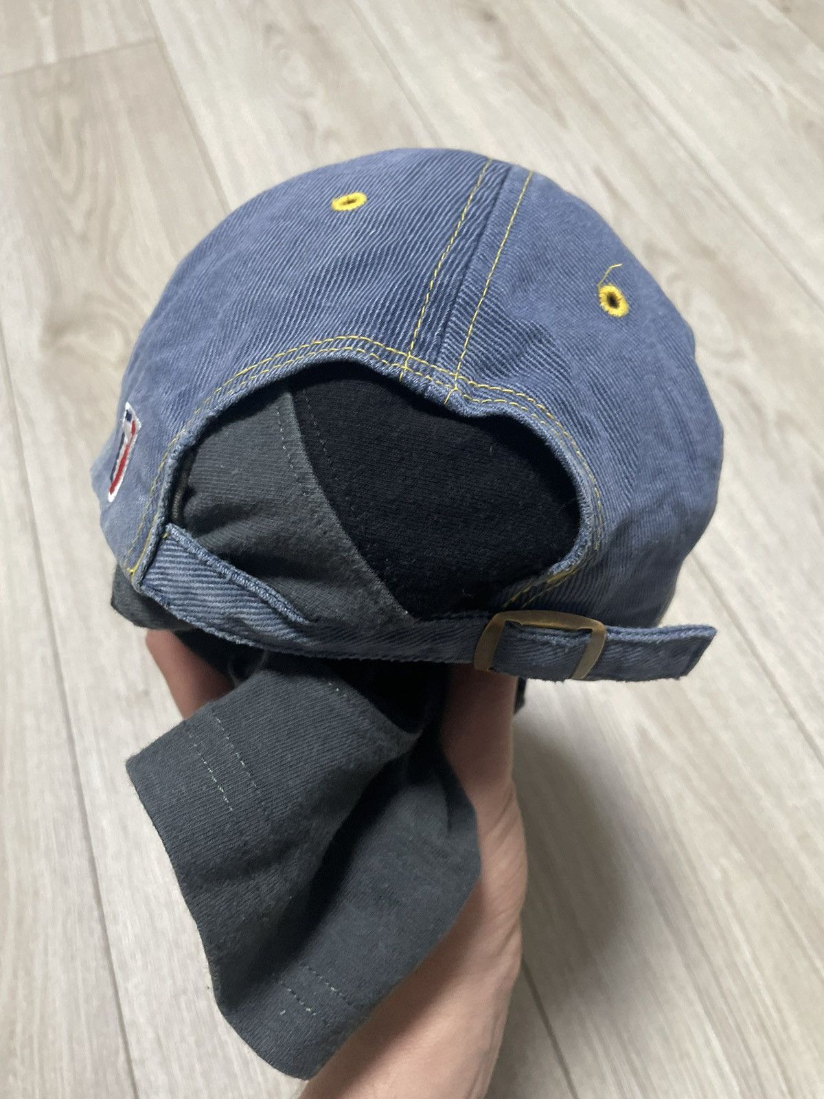 MLB × New York Yankees × Vintage Vintage 90s New York Yankees Denim Cap NY MLB Streetwear Size ONE SIZE - 5 Thumbnail