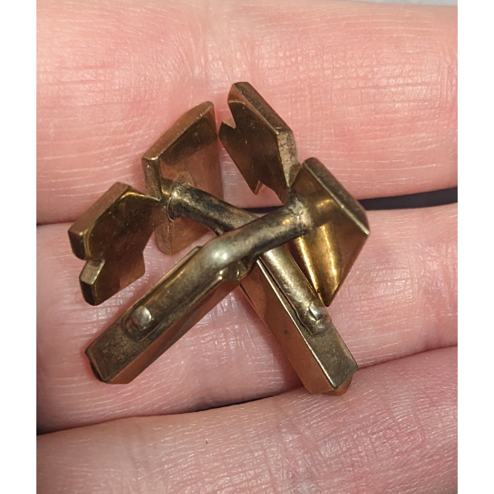 Other Vintage Swank Stylized K Shaped Gold Tone Cufflinks Size ONE SIZE - 8 Thumbnail
