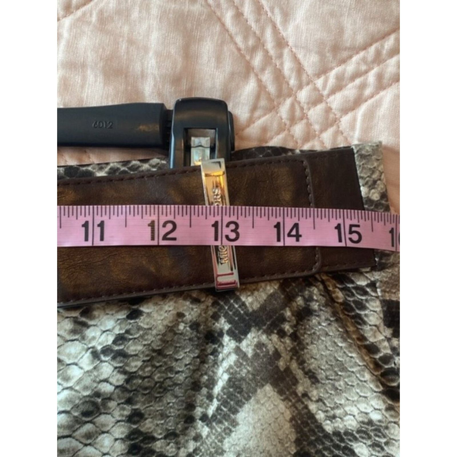 Michael Kors Michael Kors Snakeskin Skirt - Grey Python, Size 4 Size 27" / US 4 / IT 40 - 6 Thumbnail