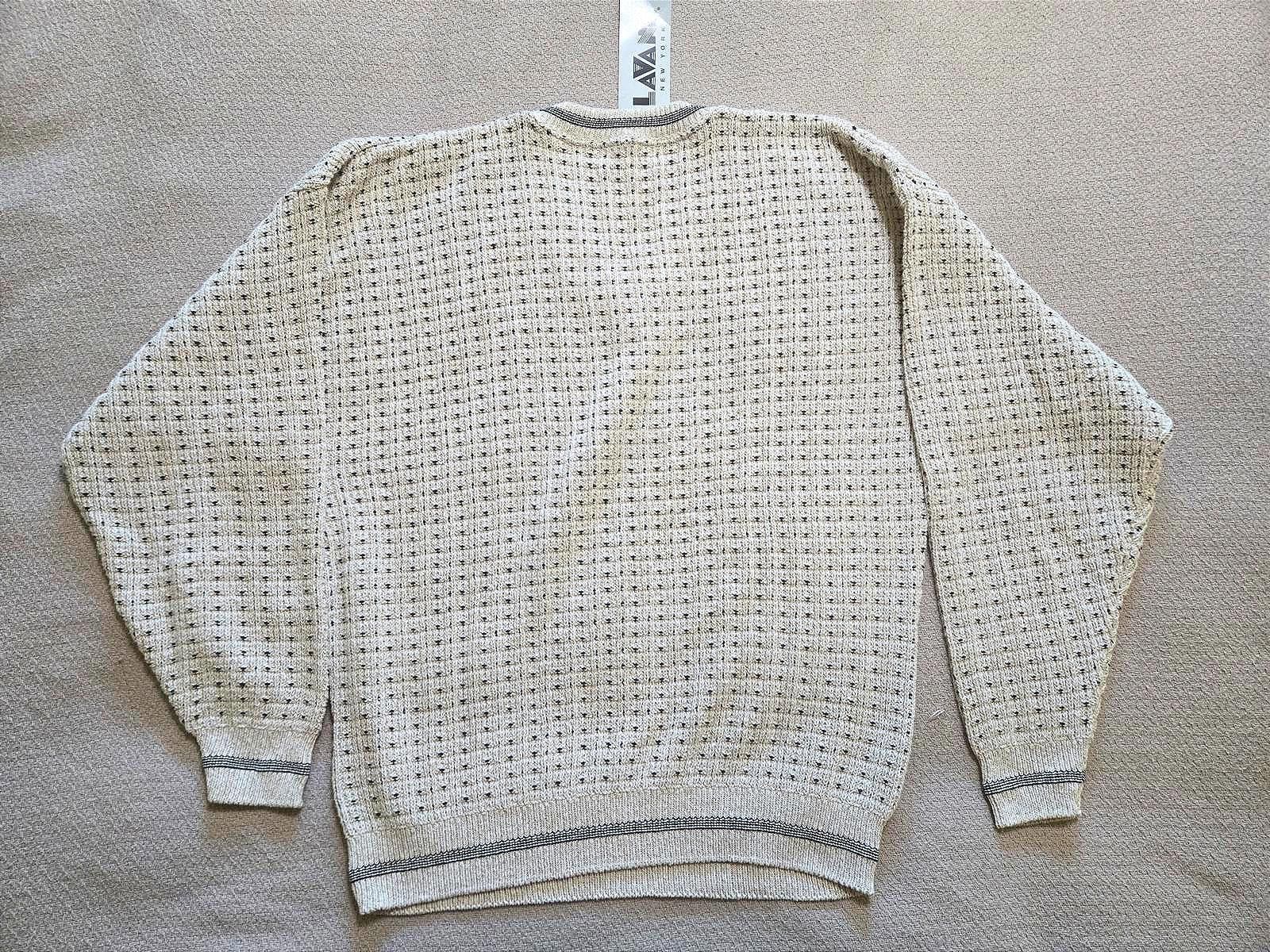 Lavane Lavane Sweater L | Textured V-Neck Knit NWT Size US L / EU 52-54 / 3 - 4 Thumbnail