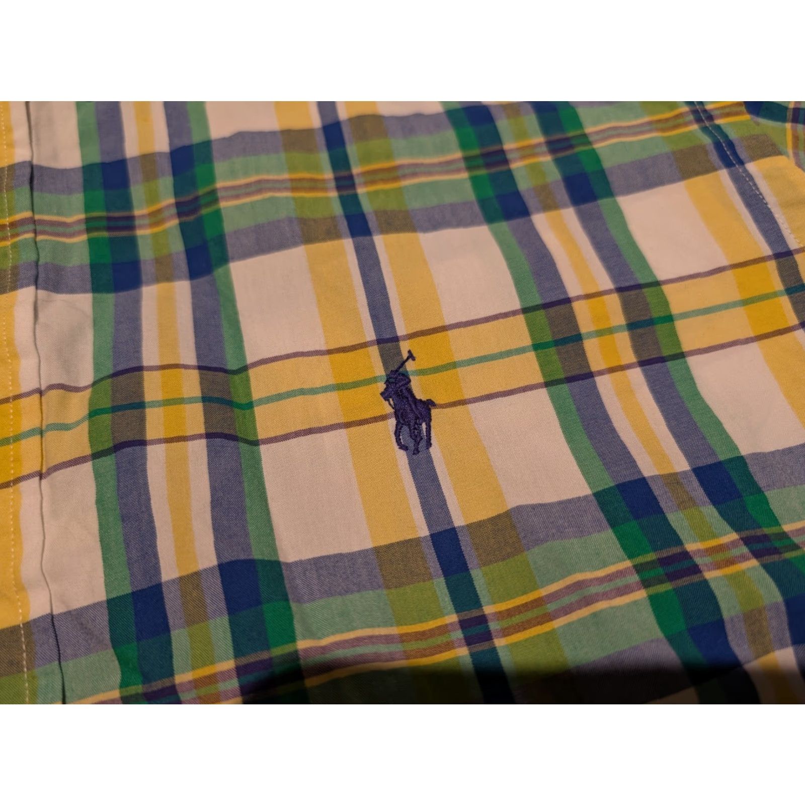 Polo Ralph Lauren VINTAGE Polo Ralph Lauren Plaid Button-Up Shirt Mens Classic Fit Size L Yellow Blue Retro 90s Size US L / EU 52-54 / 3 - 5 Thumbnail