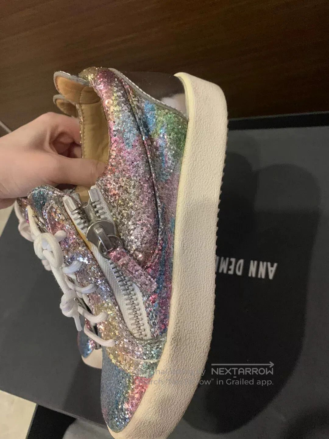 Giuseppe Zanotti Giuseppe Zanotti Women's Glitter Sneakers. Size US 5 / IT 35 - 4 Thumbnail