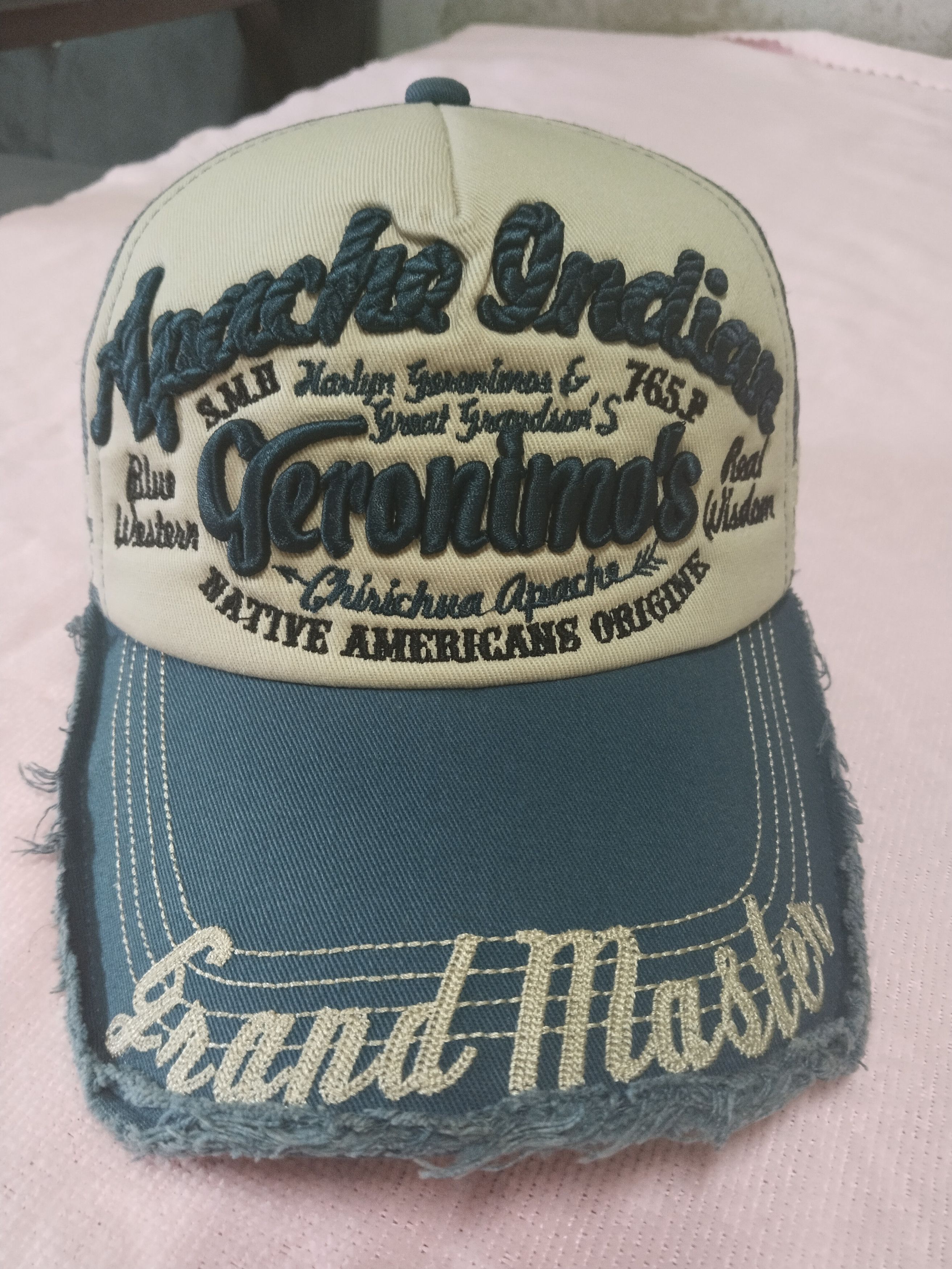Japanese Brand × Vintage VINTAGE DISTRESSED APACHE INDIAN TRUCKER CAP Size ONE SIZE - 2 Thumbnail