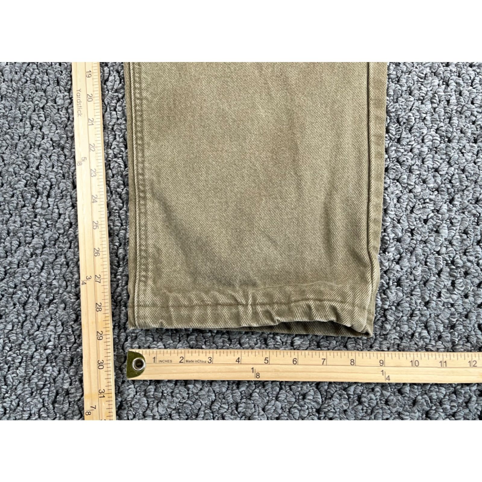 Carhartt VINTAGE Carhartt Jeans Men 36 x 29 Regular Brown Denim 5-Pocket Lined 90s Grunge Size US 36 / EU 52 - 5 Thumbnail