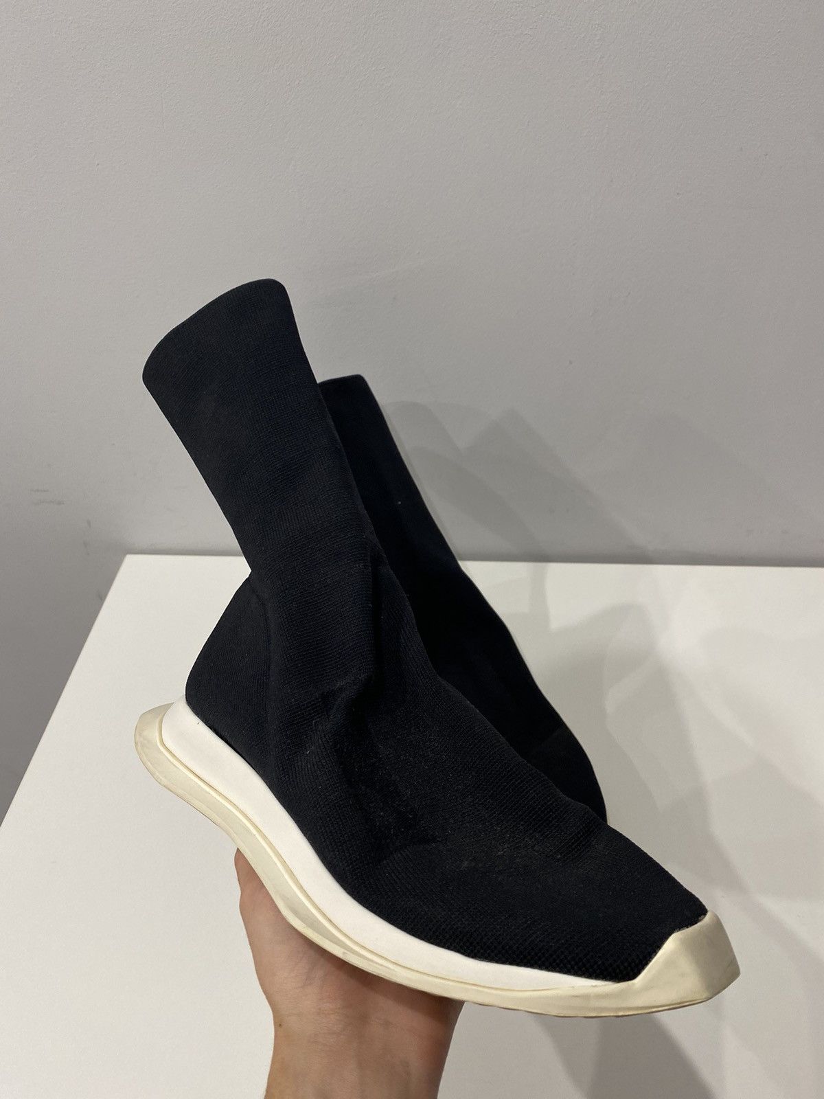 Rick Owens Drkshdw Rick Owens DRKSHDW Runner Stretch Sock Low Size US 9 / EU 42 - 3 Thumbnail