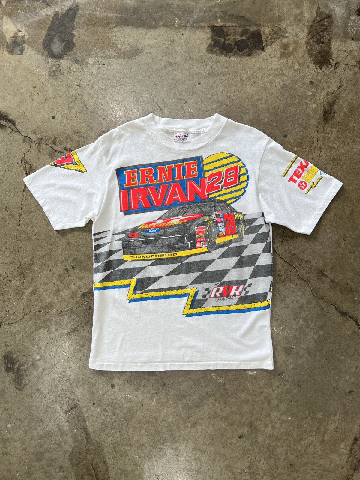 NASCAR Vintage Ernie Irvan Yates Racing AOP Wrap Tee Large Size US L / EU 52-54 / 3 - 2 Thumbnail