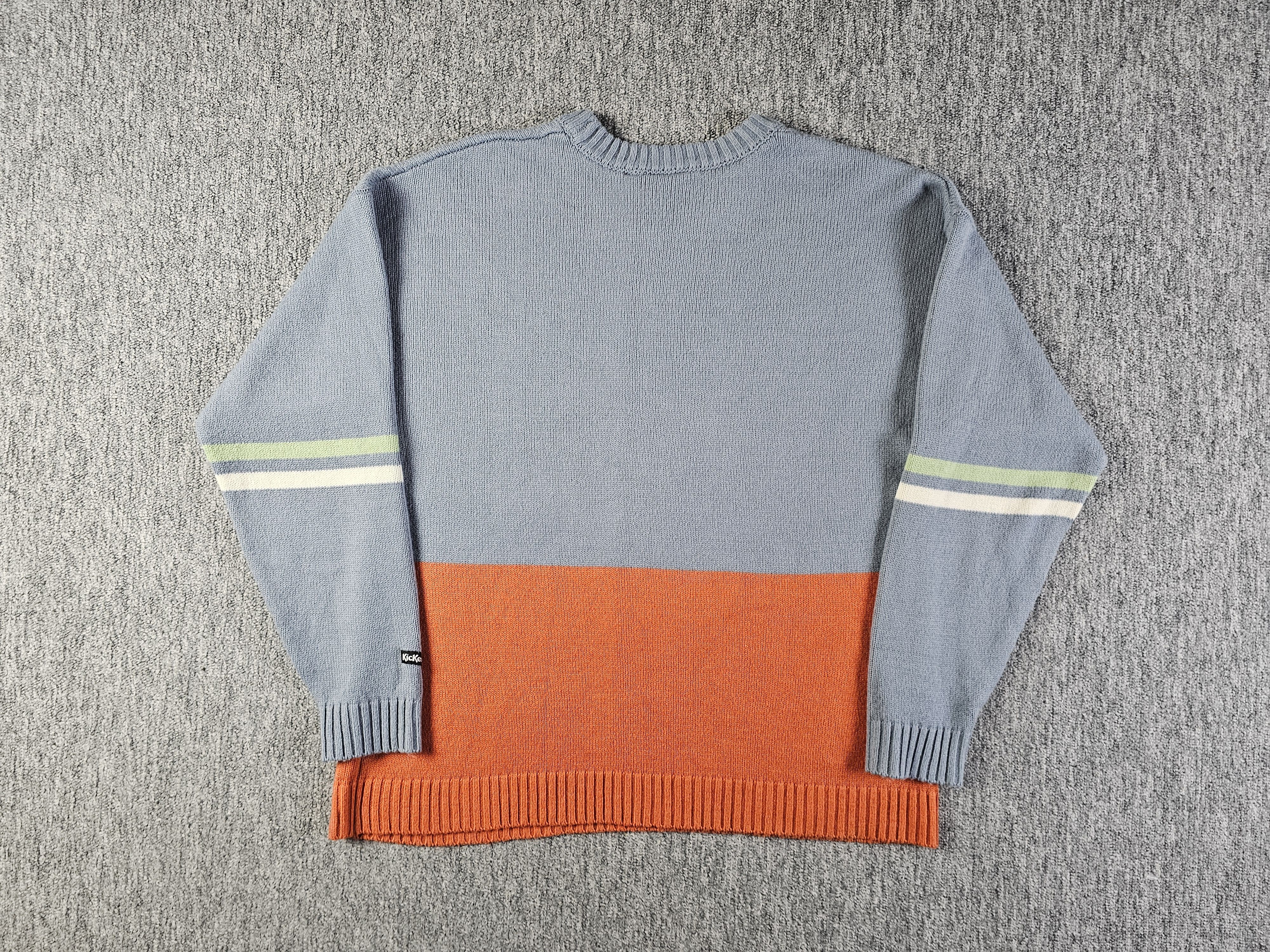 Kickers Kickers 90s Striped Boxy Wool Knit Sweater Classics S Retro Size US S / EU 44-46 / 1 - 2 Thumbnail