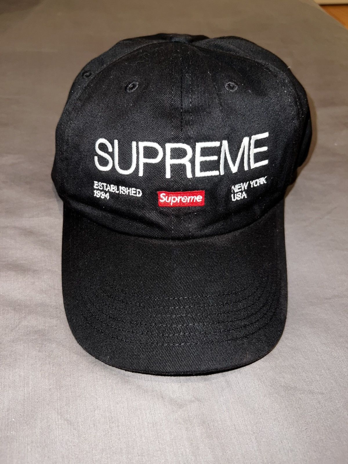 帽子 Supreme Number (N)ine 6-Panel Cap BLACK Supreme®/Number (N)ine® 6-Panel - fall/winter 2025 - Supreme