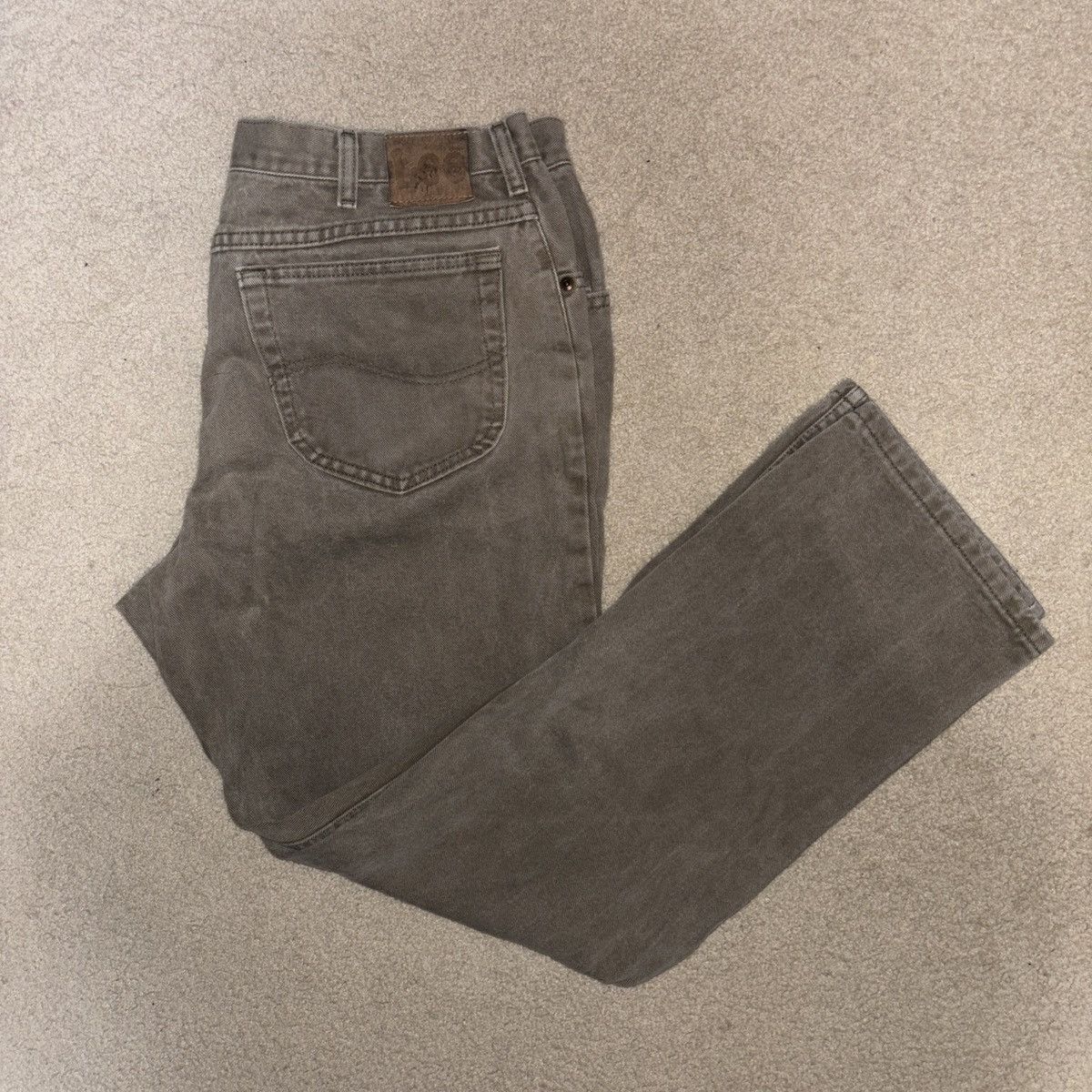 Lee Vintage Lee Jeans Mens 38x30 Brown Denim Straight Leg Size US 38 / EU 54 - 1 Thumbnail