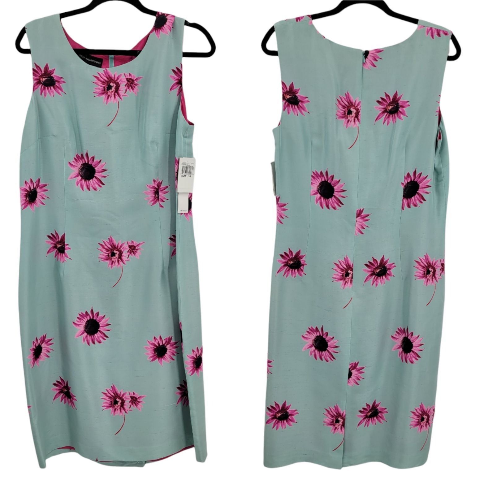 Donna Morgan Donna Morgan Silk 2pc Dress Set Sz 14 Pastel Floral Sleevele Size XL / US 12-14 / IT 48-50 - 16 Thumbnail