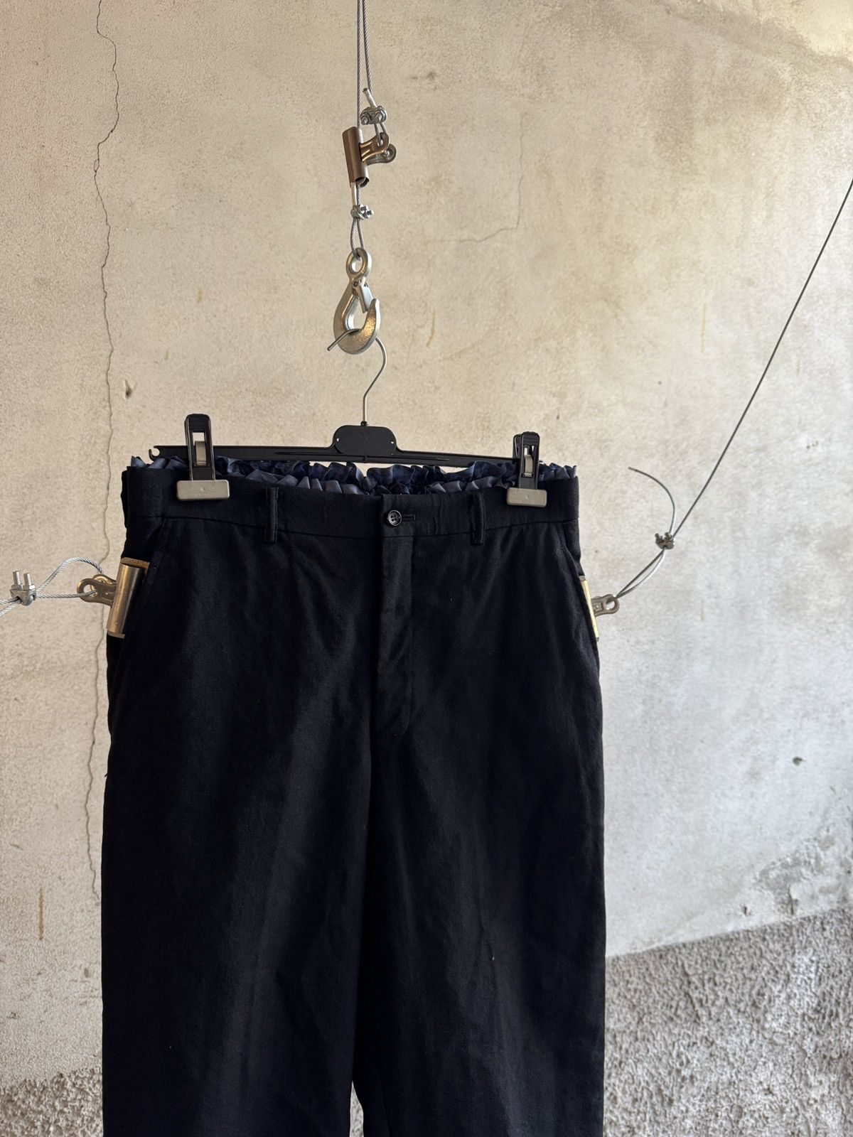 Comme des Garcons Homme Plus Comme Des Garcons Homme Plus Ruffle Waistband Pants Size US 32 / EU 48 - 2 Thumbnail