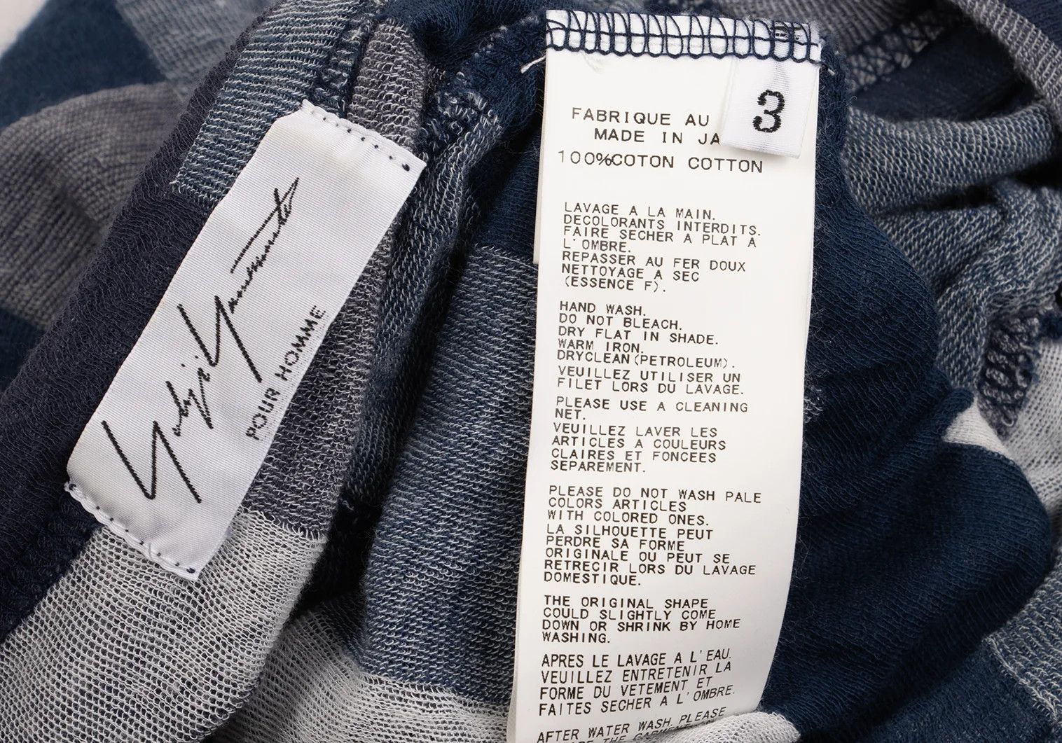 Yohji Yamamoto Yohji Yamamoto Cotton Panel Cut Sew Top Size US M / EU 48-50 / 2 - 13 Thumbnail