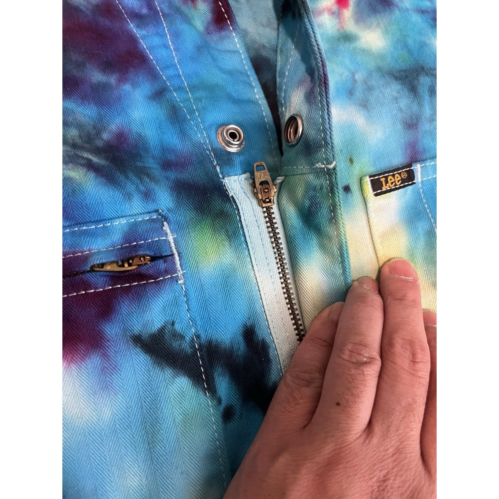 Lee Lee Union Alls Coveralls XL Tie Dye Workwear Jumpsuit Size US 40 / EU 56 - 20 Thumbnail