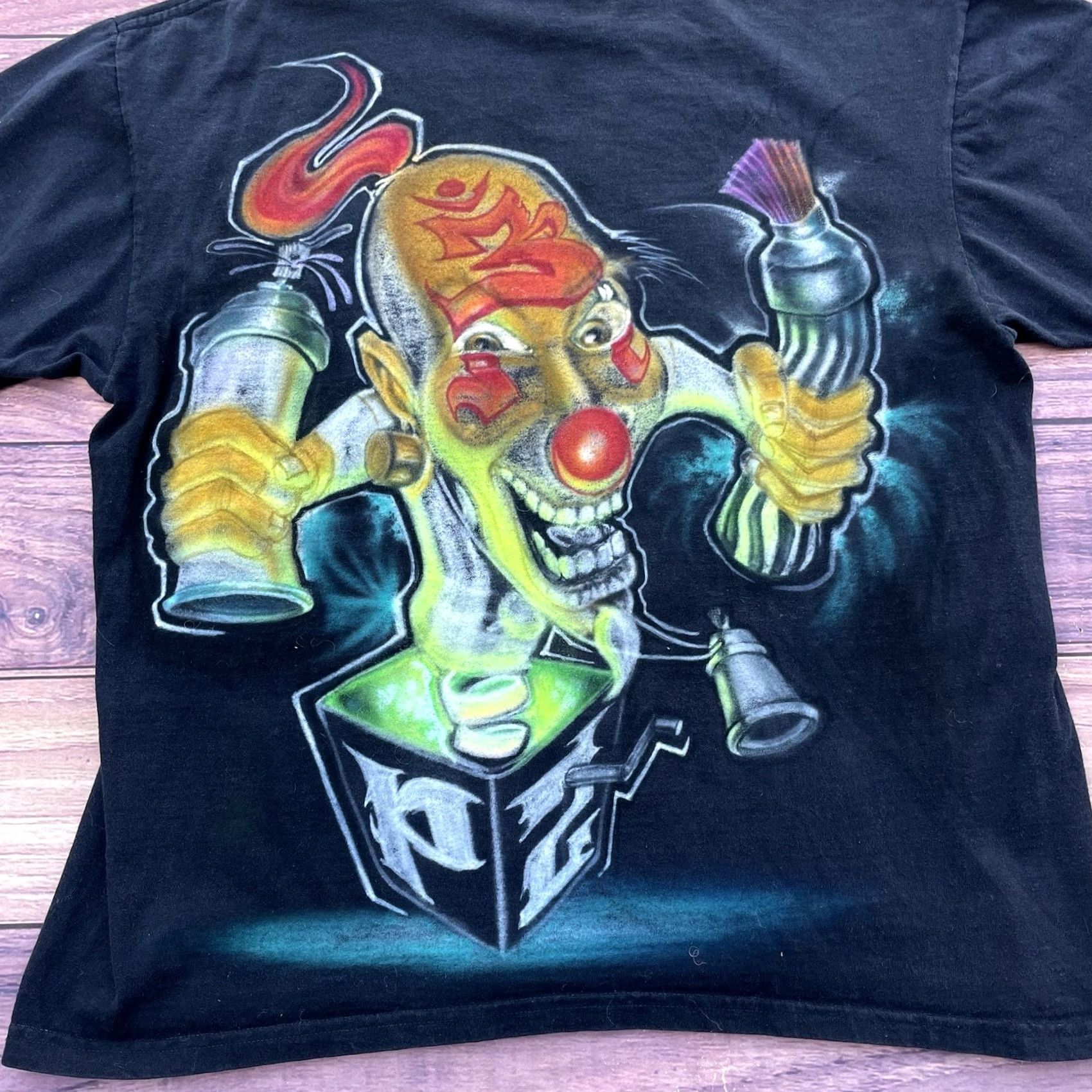 Vintage VINTAGE Belton T-Shirt Short Sleeve Crew Neck 90s Black XL Men Shirt Top2botm Graffiti Airbrush - 1 Of 1 Hip Hop Tribal Gear Size US XL / EU 56 / 4 - 4 Thumbnail