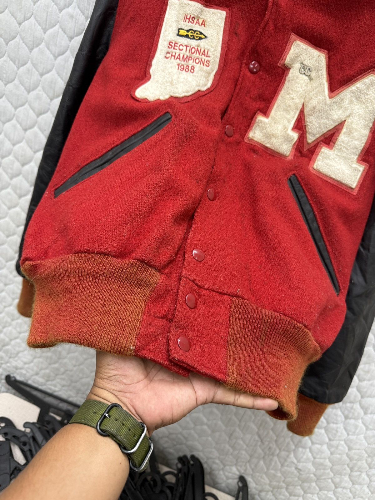Delong 🔥🔥🔥ARCHIVE VINTAGE DELONG VARSITY JACKET Size US M / EU 48-50 / 2 - 13 Thumbnail