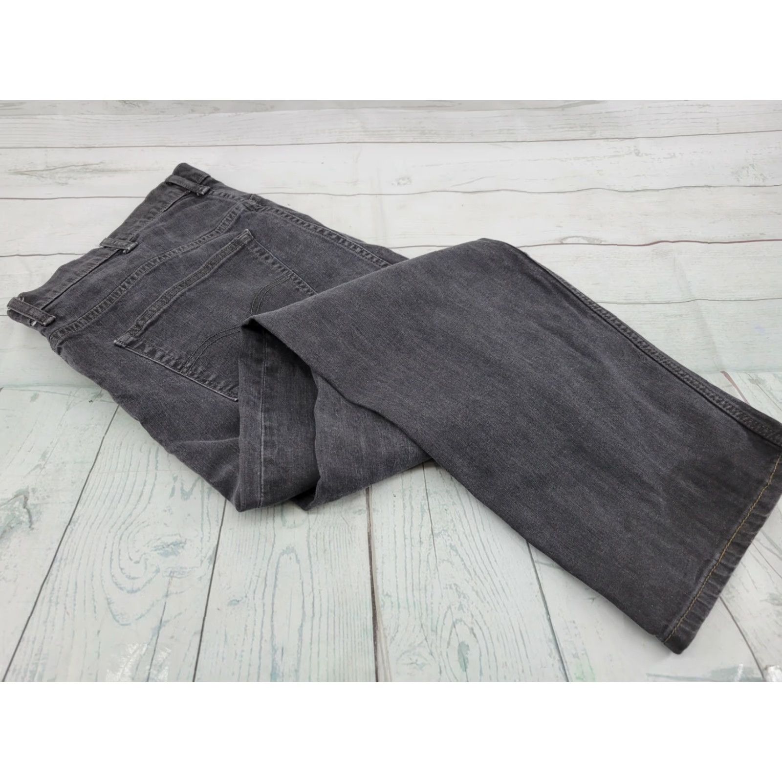 Levi's VINTAGE Levi’s 559 Jeans Mens Gray Black 44 x 32 Size 44/30 Regular 100% Cotton Zip Mid Wash Relaxed Straight Pants Size US 44 / EU 60 - 5 Thumbnail