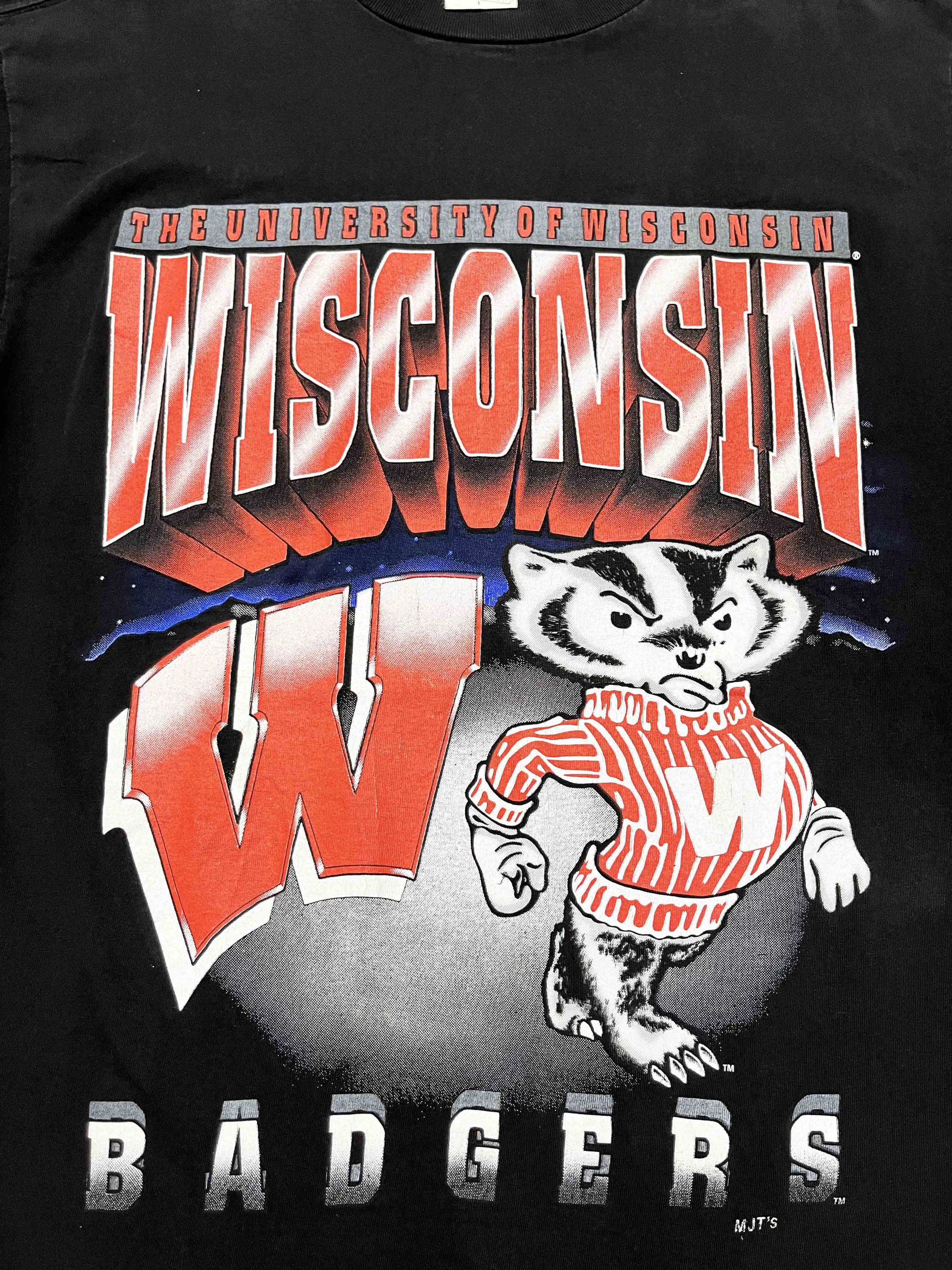Vintage Vintage Magic Johnson T's NCAA Wisconsin Badgers T-Shirt Size US L / EU 52-54 / 3 - 2 Thumbnail