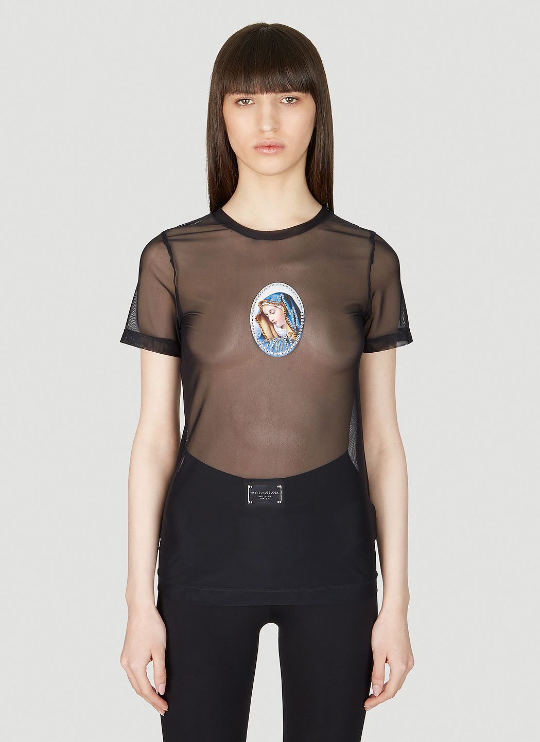 Dolce & Gabbana Mesh T-Shirt Size M / US 6-8 / IT 42-44 - 1 Thumbnail