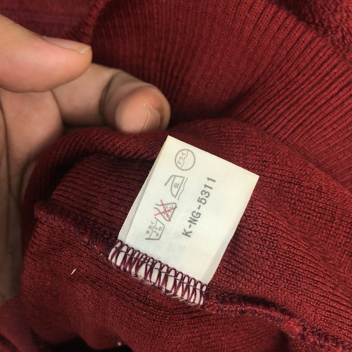 Homespun Knitwear × Japanese Brand Norcia Red vintage Sweatshirt #A900 Size US S / EU 44-46 / 1 - 12 Thumbnail