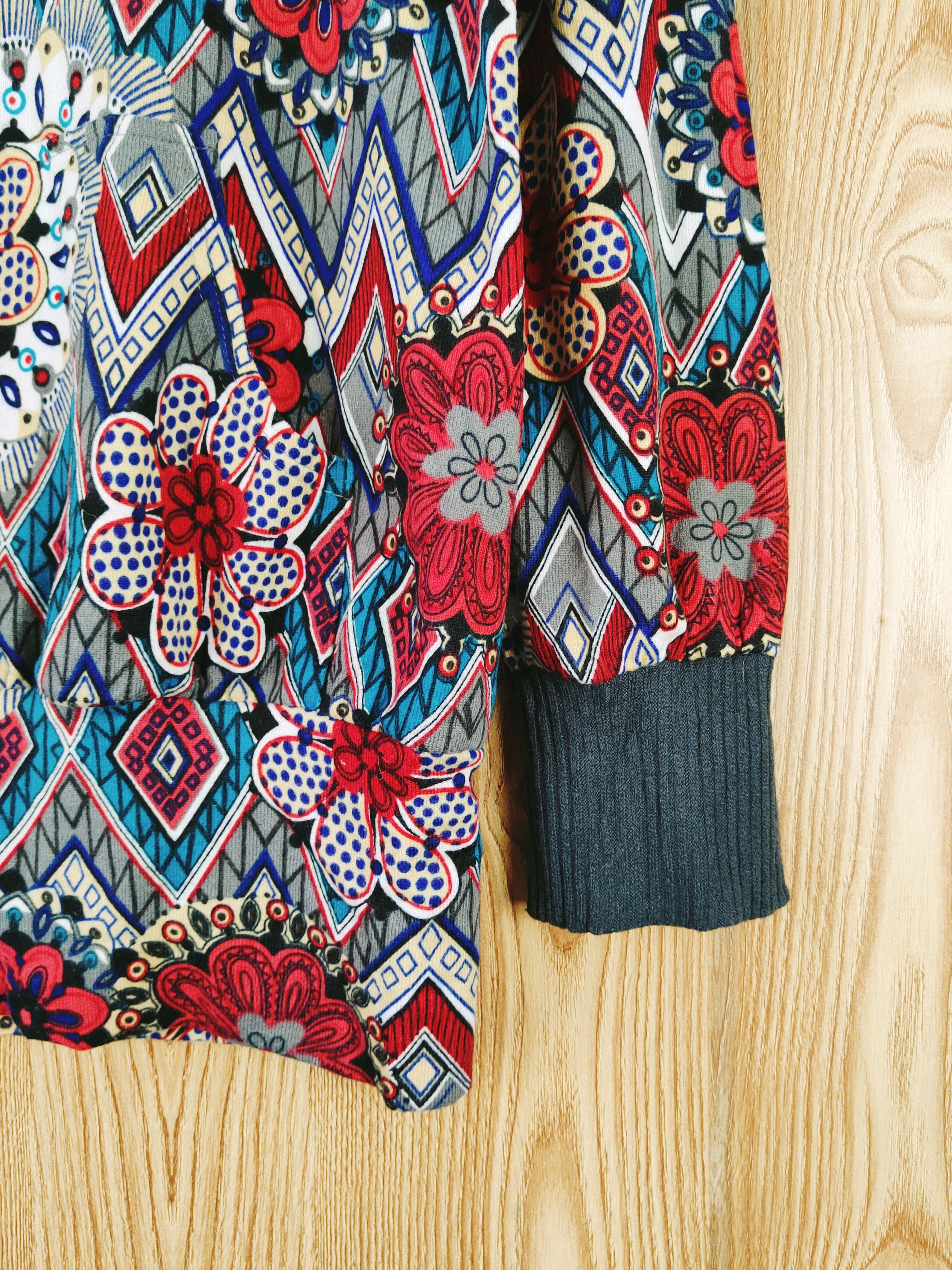 Japanese Brand × Vintage Japanese Brand vintage art Red Gray Blouses #W565 Size M / US 6-8 / IT 42-44 - 6 Thumbnail