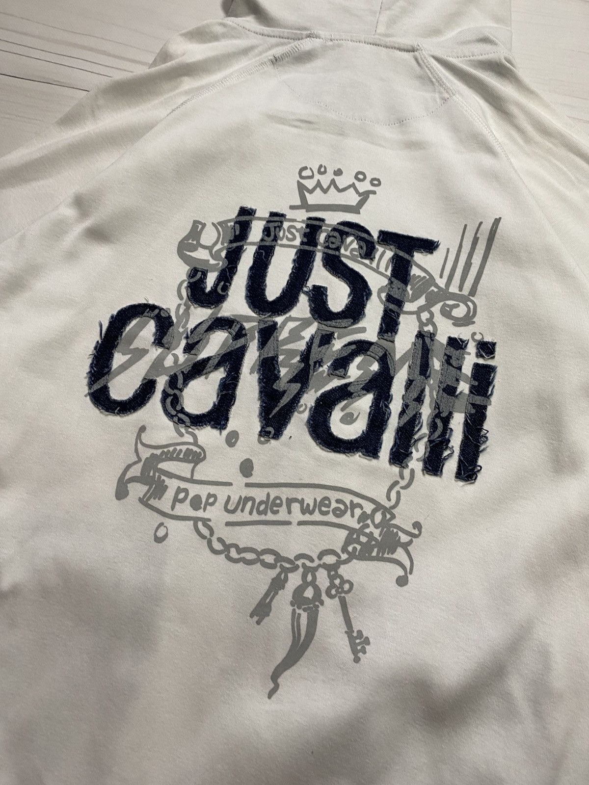 Just Cavalli Just Cavalli Underwear Big logo y2k zip hoodie Size S / US 4 / IT 40 - 18 Thumbnail