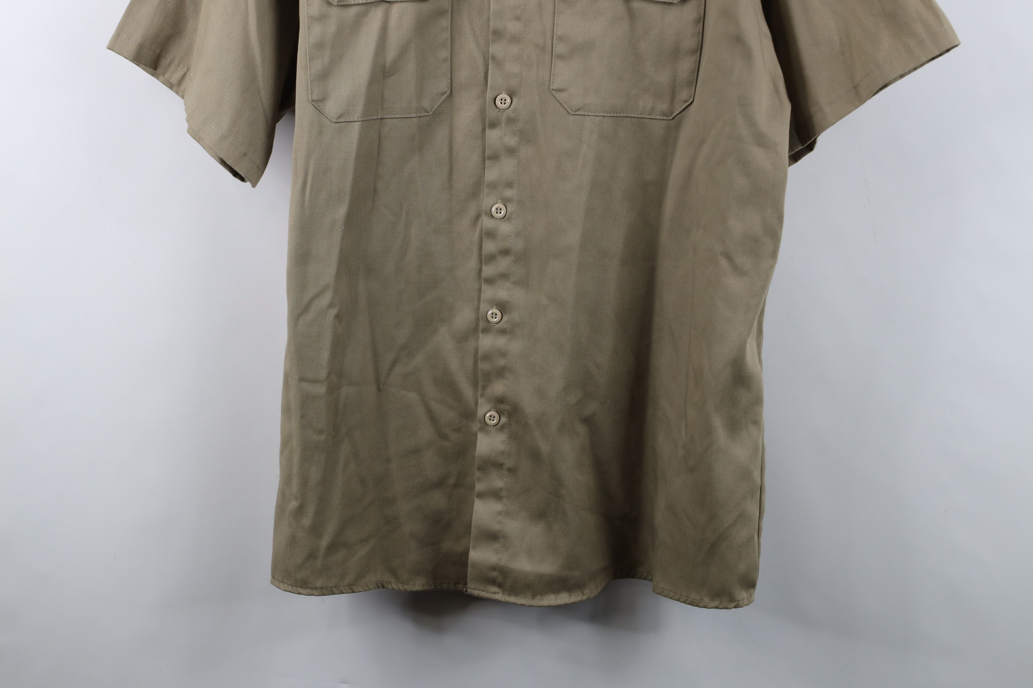 Wrangler Vintage 70s Big Ben Wrangler Mechanic Button Shirt USA Size US XL / EU 56 / 4 - 3 Thumbnail