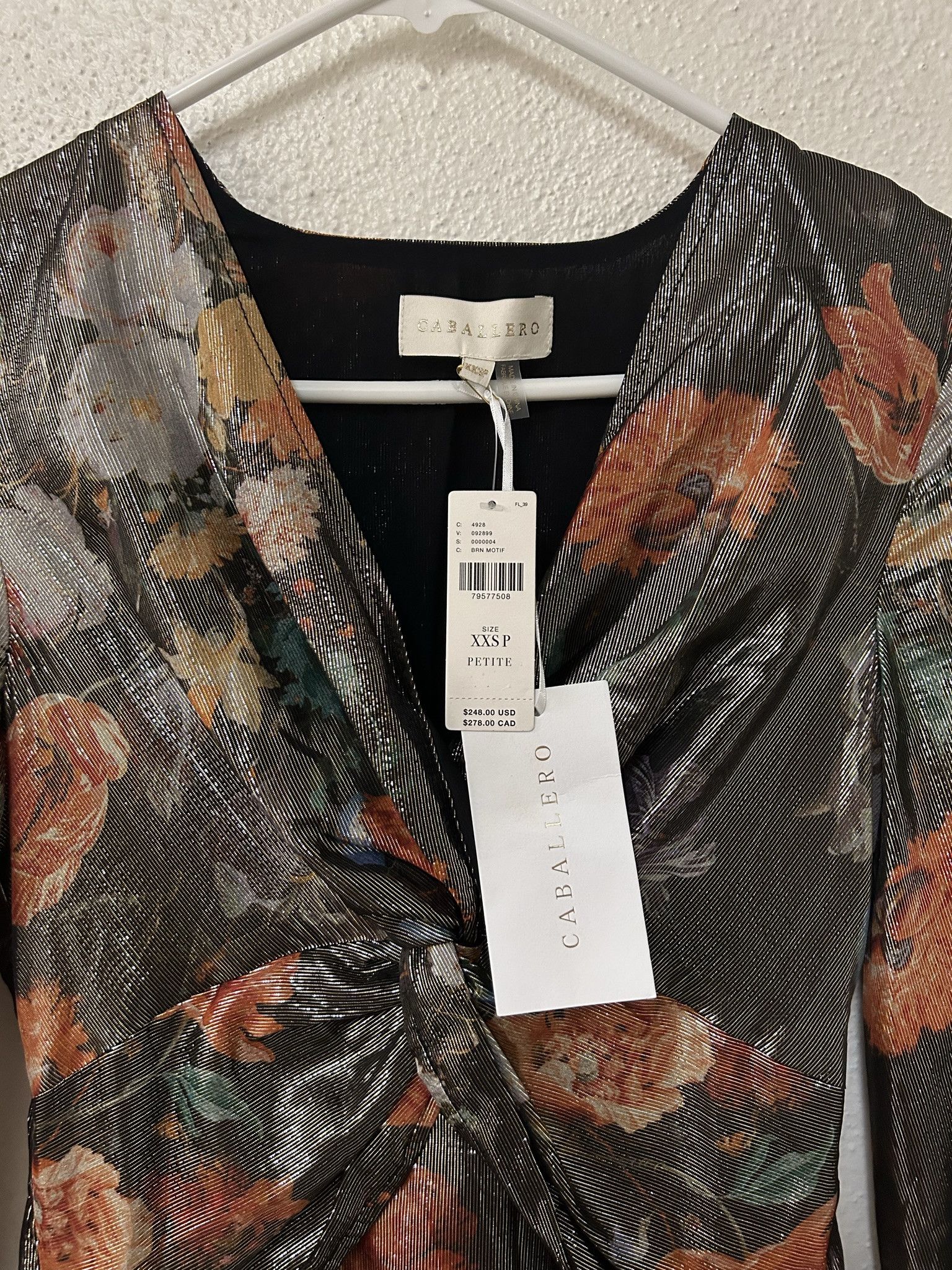 Anthropologie NWT ANTHROPOLOGIE x CABALLERO v-neck floral maxi dress Size XXS / US 00 / IT 34 - 7 Thumbnail