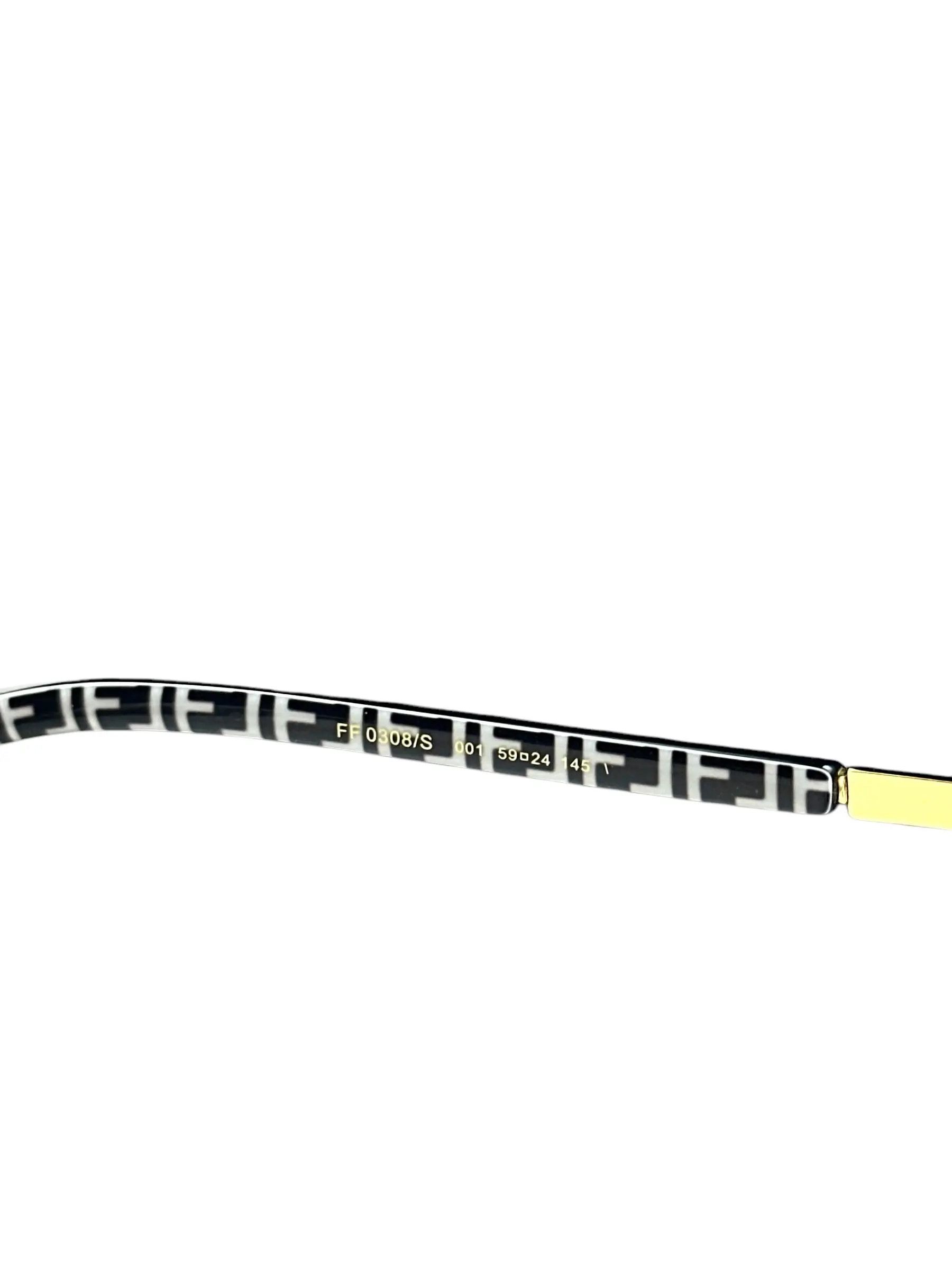 Fendi Fendi monogram gold sunglasses Size ONE SIZE - 5 Thumbnail