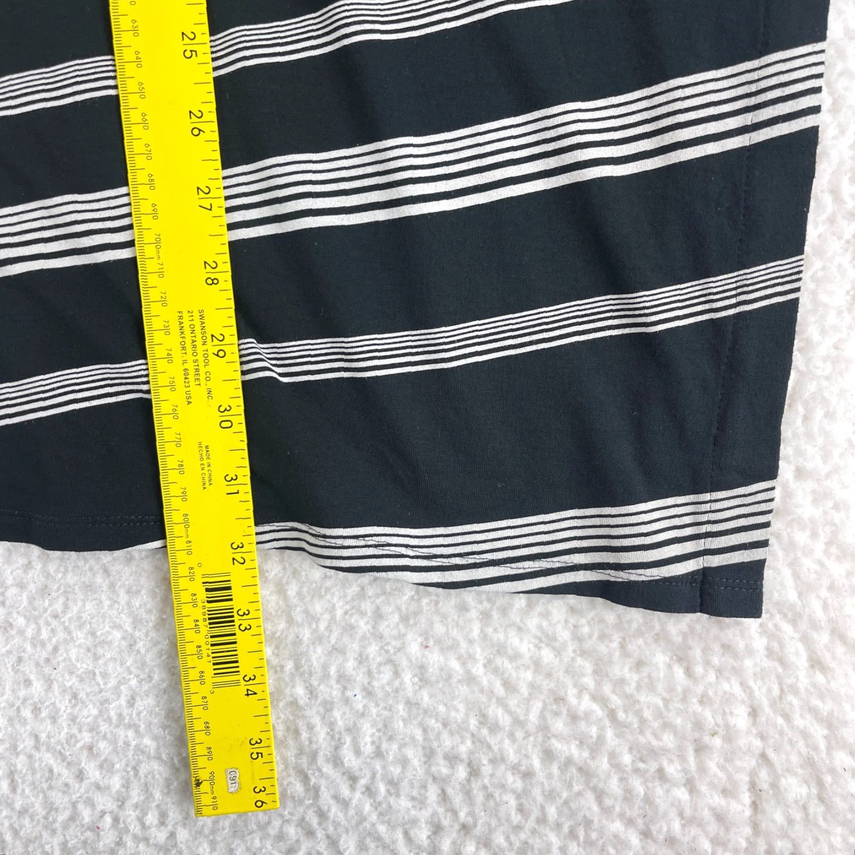 J. Jill J. Jill Shirt Womens XL Black White Striped Pullover Tunic Stretch Casual Size XL / US 12-14 / IT 48-50 - 6 Thumbnail
