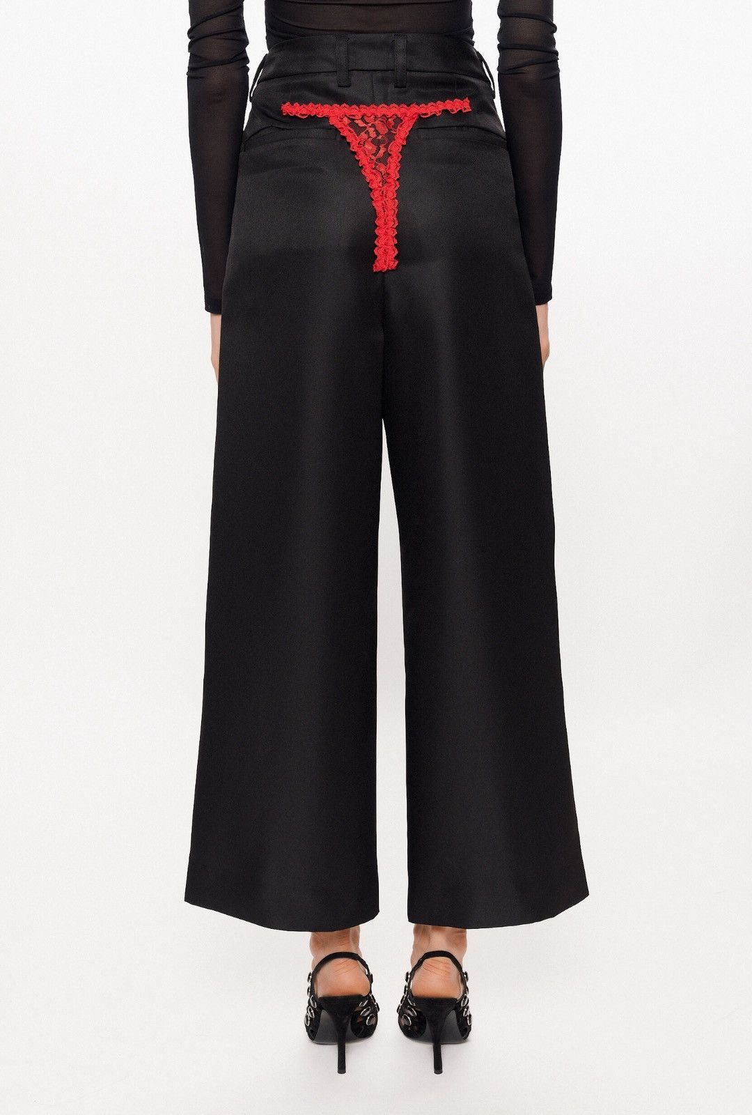Vaquera Last Vaquera Black & Red Underwear Trousers Size 25" / US 0 / IT 36 - 4 Thumbnail
