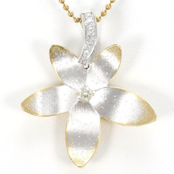 Other Other K18 Yellow Gold Necklace with Yellow Diamond, 40cm, 8.3g Metal Necklace in Great Condition Size ONE SIZE - 1 Thumbnail